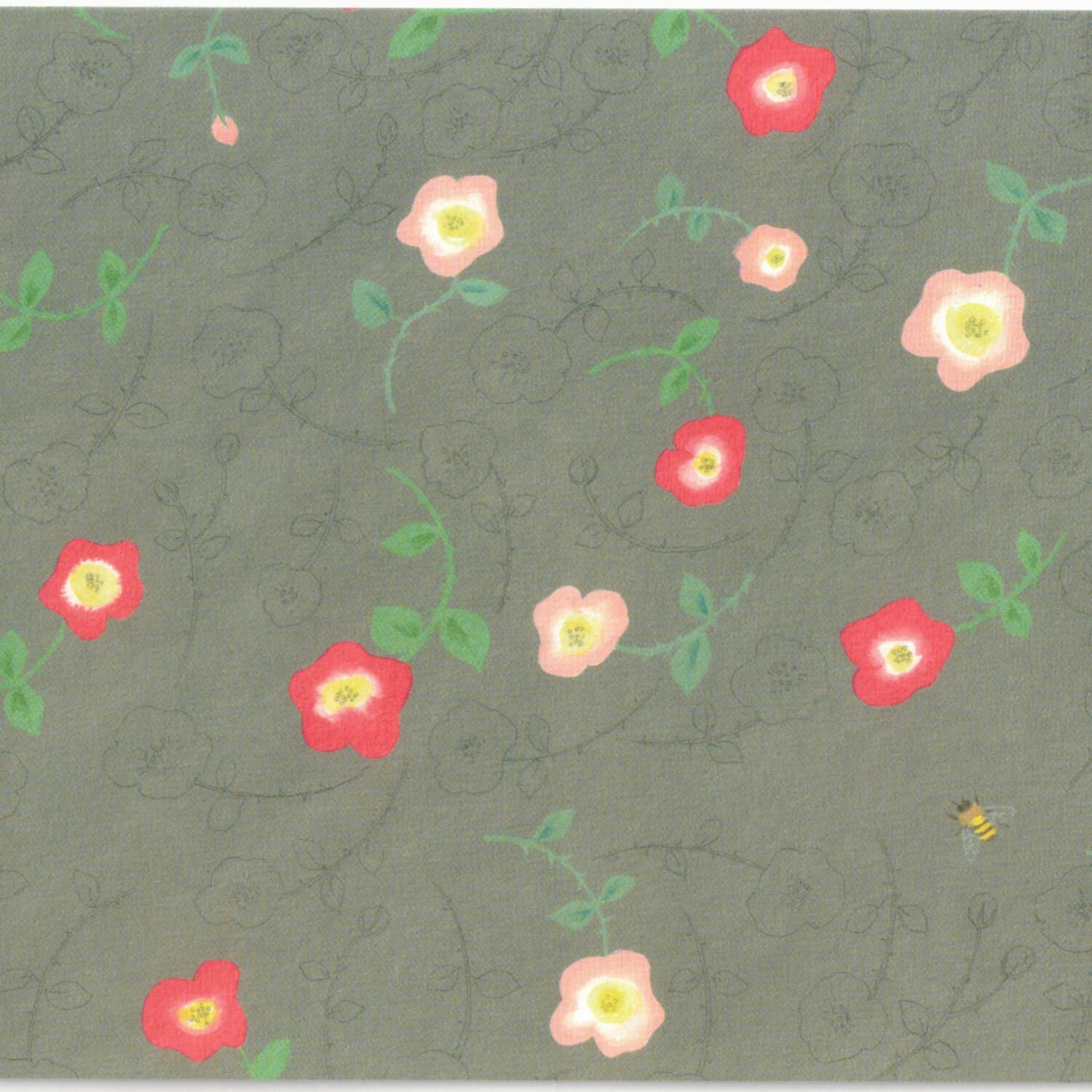 TOUCH &amp; FLOW x Iwagami Ayako Postcard – Wild Rose