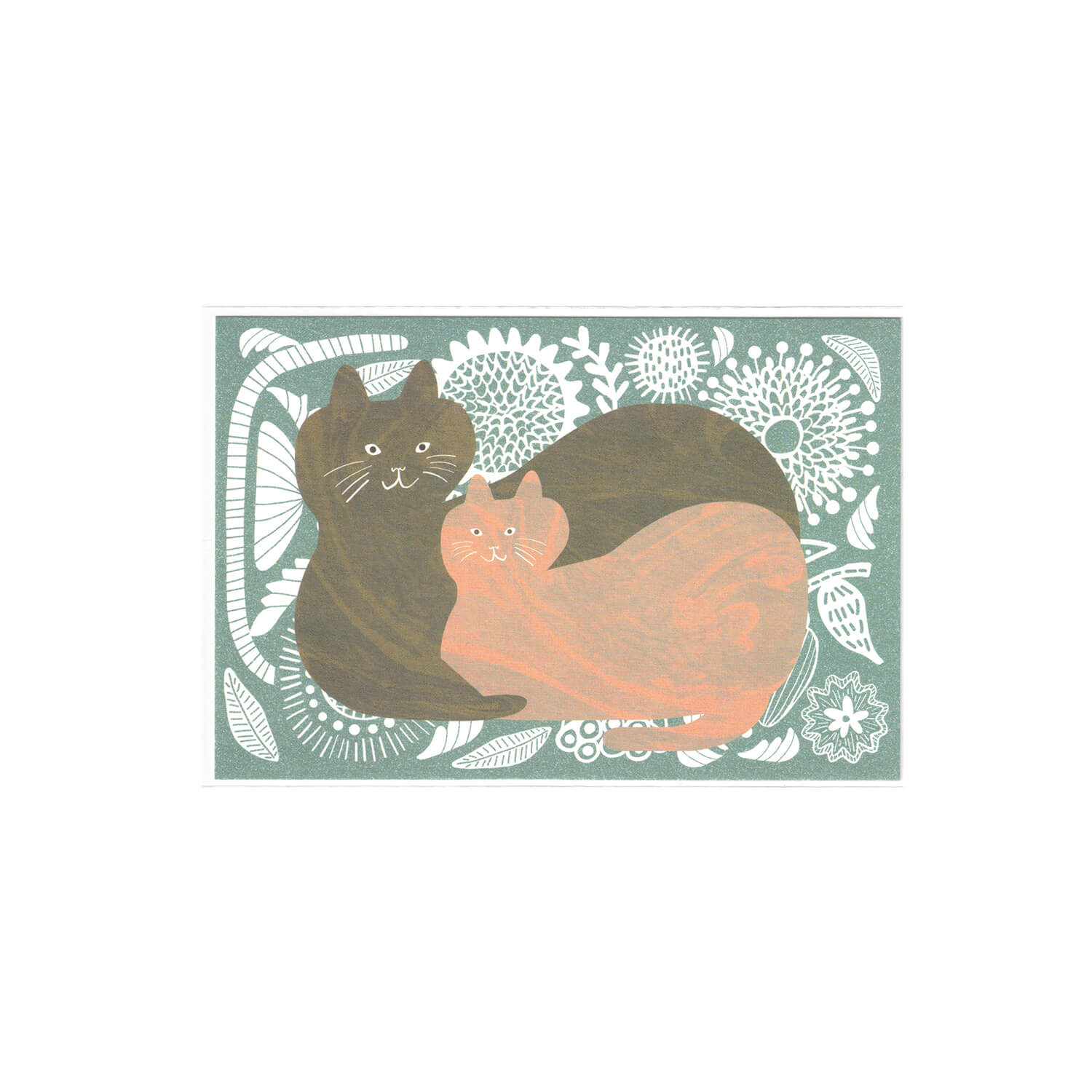 TOUCH &amp; FLOW x Orie Kawamura Postcard – Nordic Blue