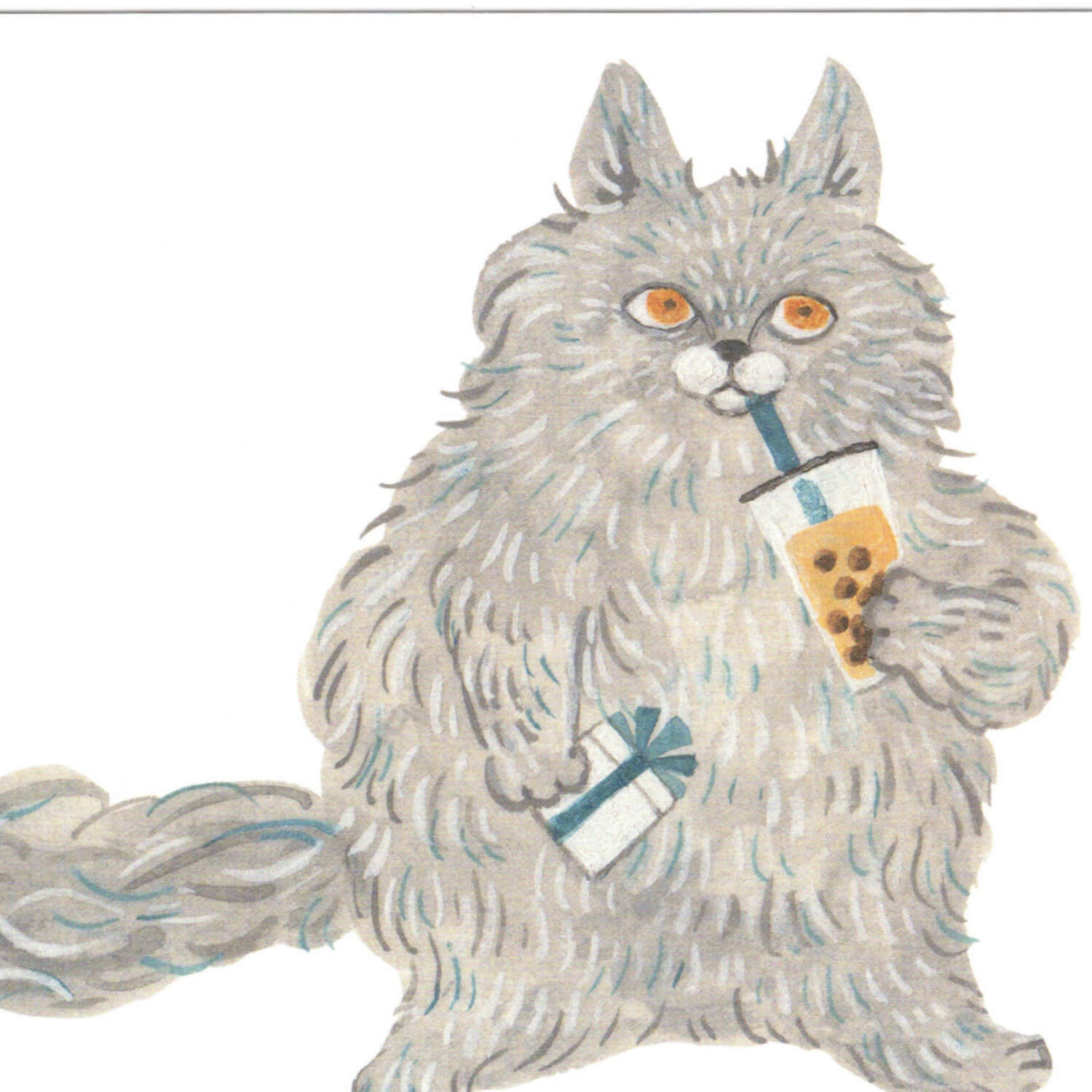 TOUCH &amp; FLOW x anriartwork Postcard – Cat