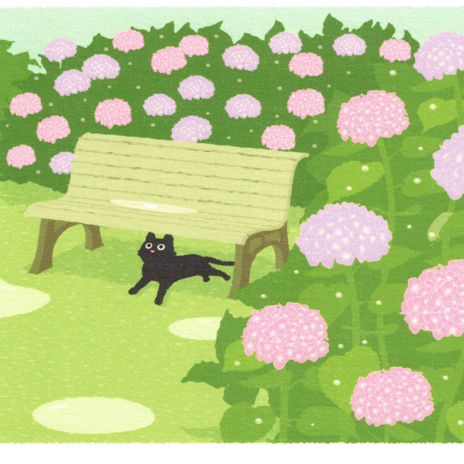 Tabineko Summer Postcard – Summer Hydrangea
