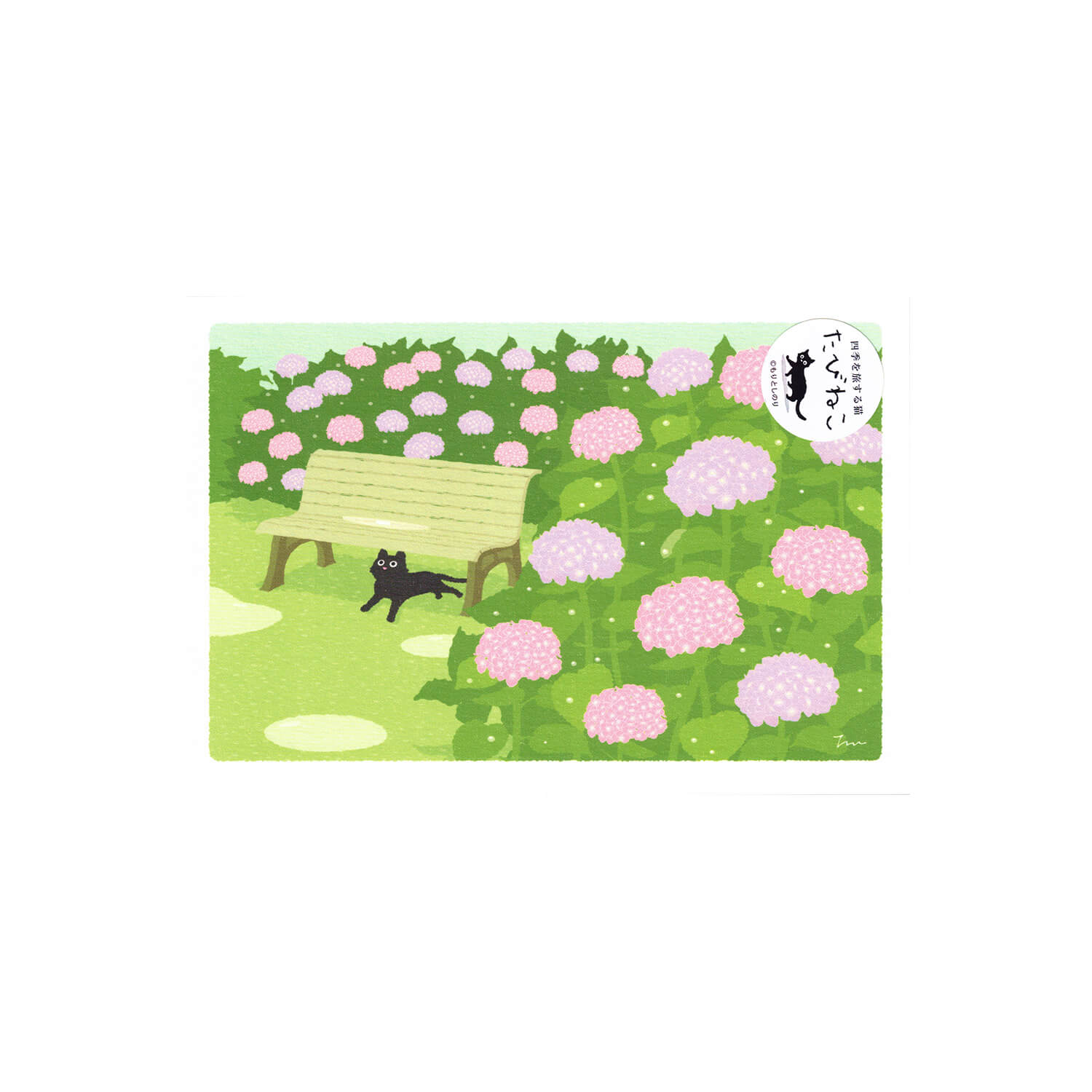 Tabineko Summer Postcard – Summer Hydrangea