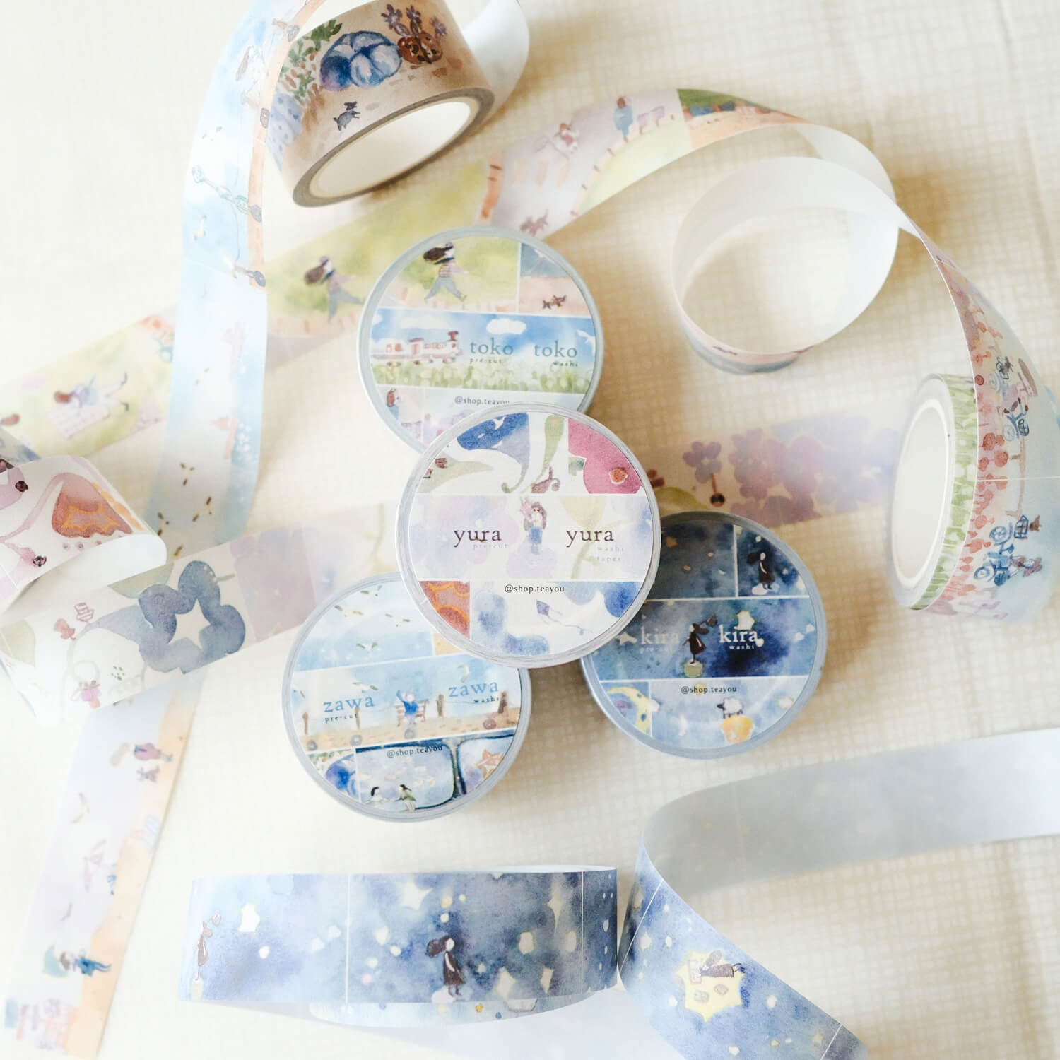 Teayou Kiritori Pre-Cut Washi Tape – Sceneries