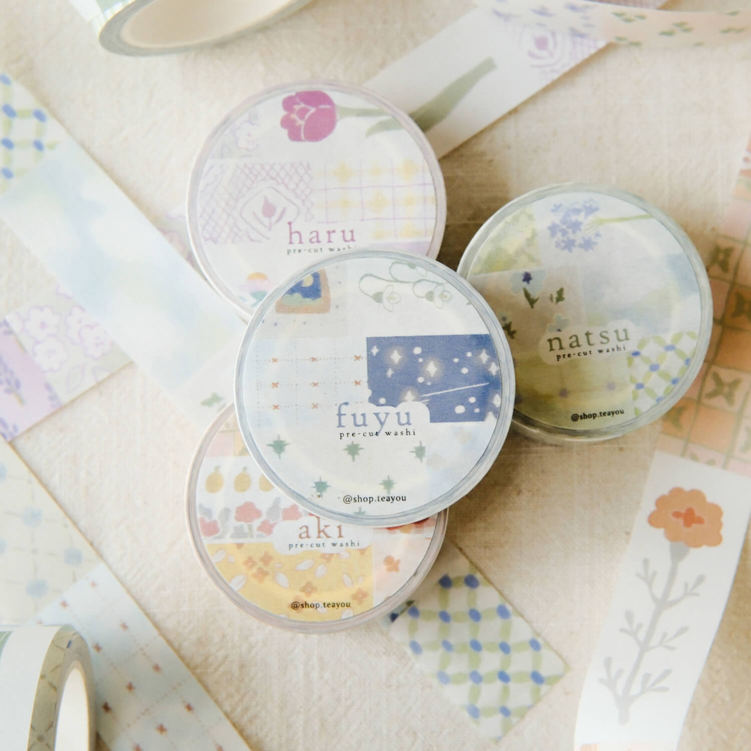 Teayou Kiritori Pre-Cut Washi Tape – Seasons