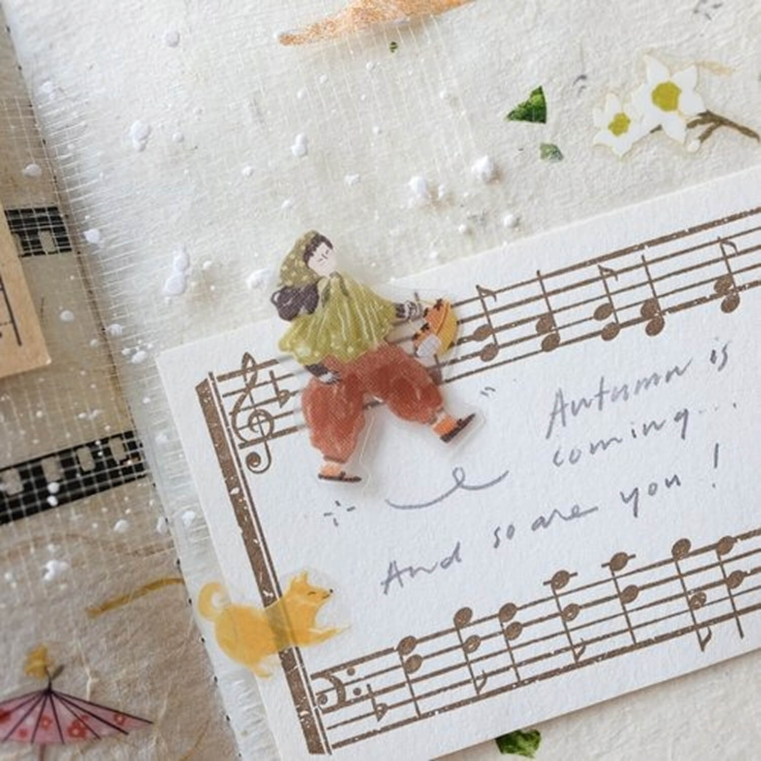 Teayou Kiss-Cut PET Tape – Autumn Fairies