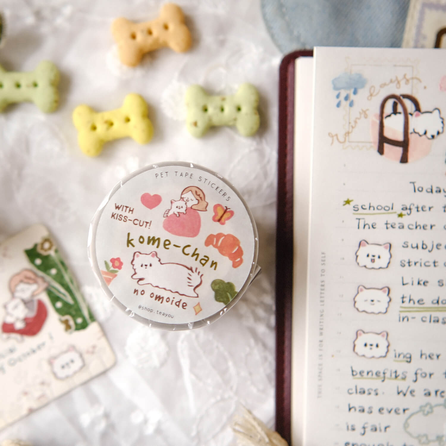 Teayou Kiss-Cut PET Tape – Kome-chan