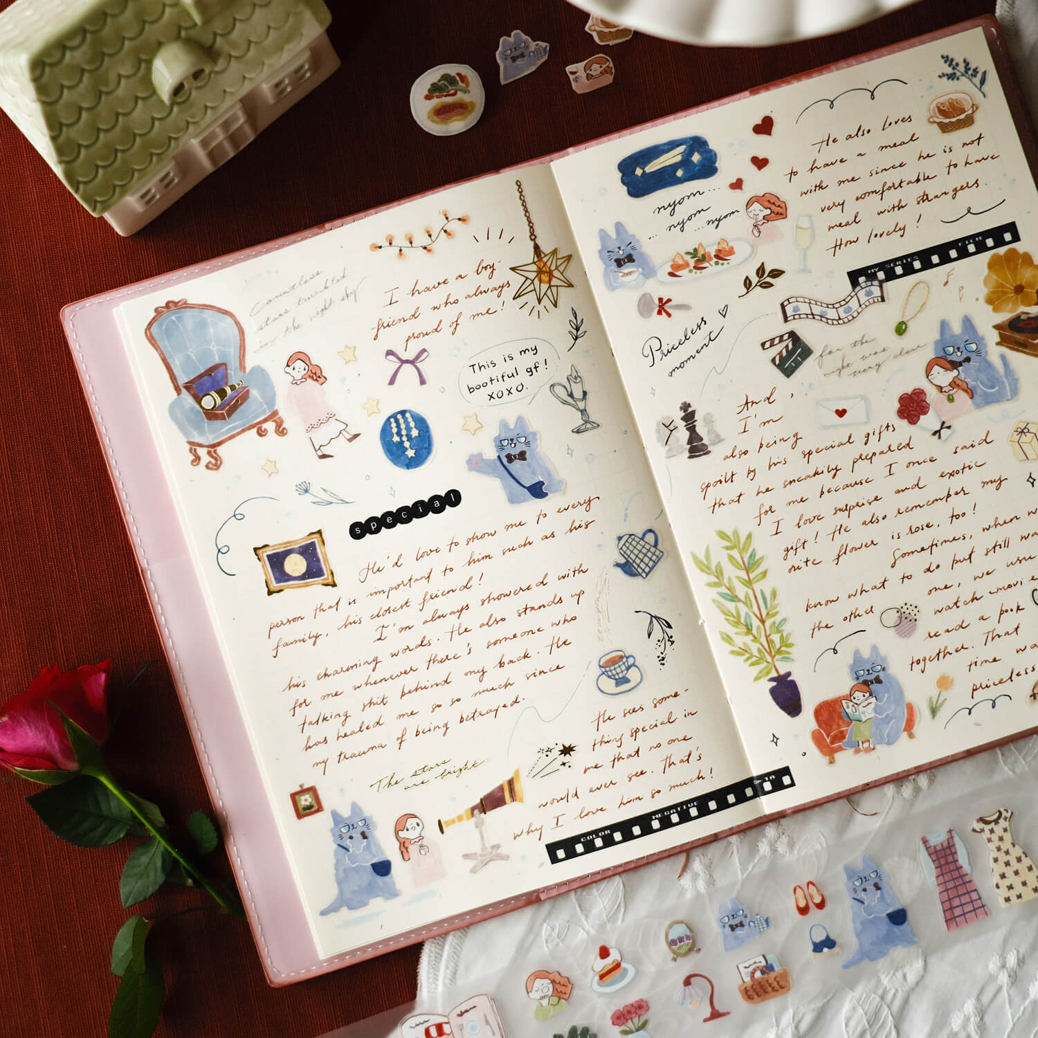 Teayou Kiss-Cut PET Tape – Neko Boyfriend Vol. 2