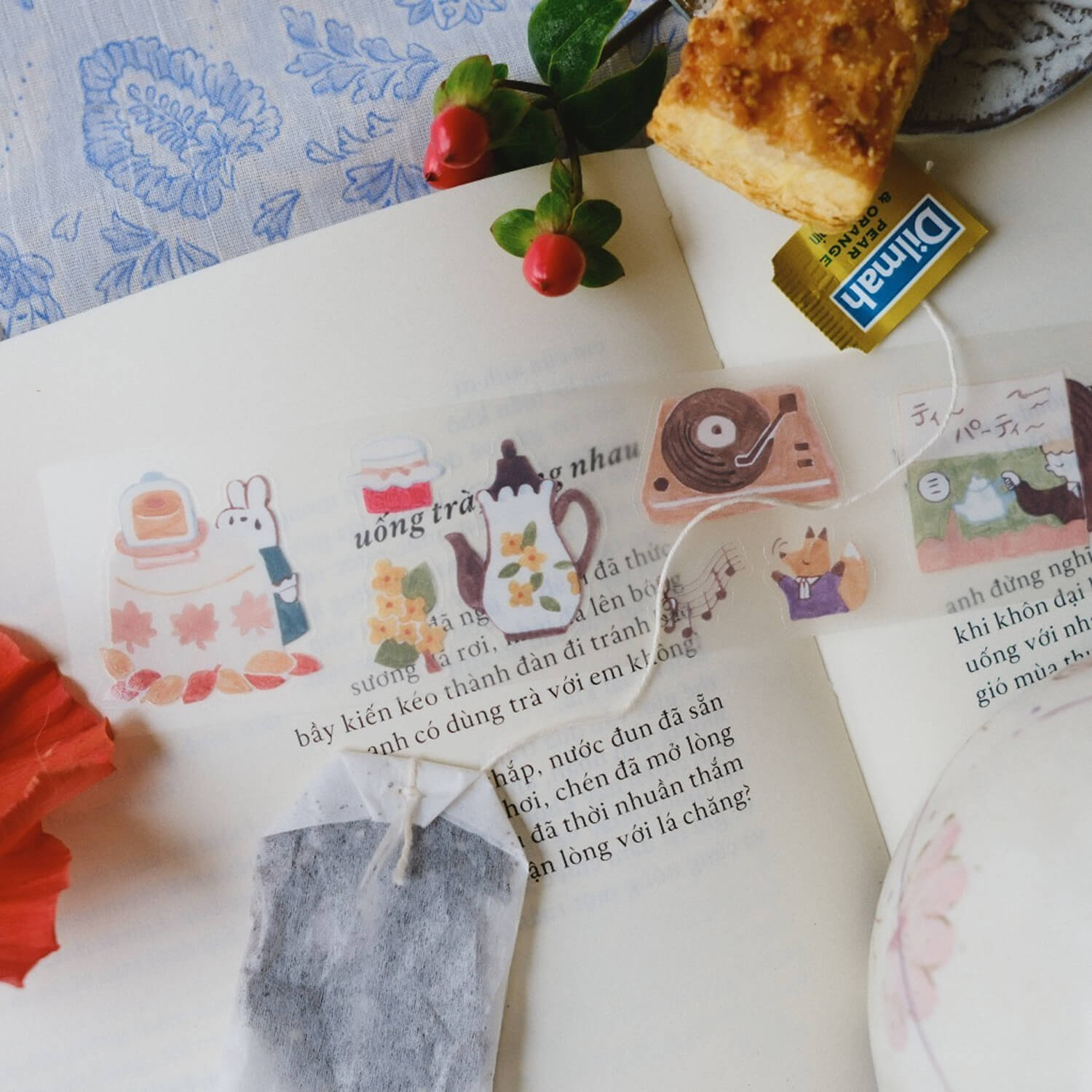 Teayou Kiss-Cut PET Tape – Seasonal Tea Party Vol. 2