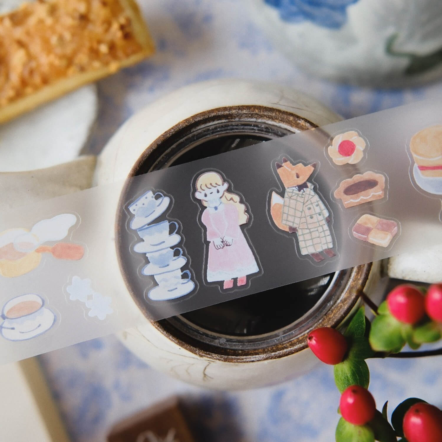 Teayou Kiss-Cut PET Tape – Seasonal Tea Party Vol. 2