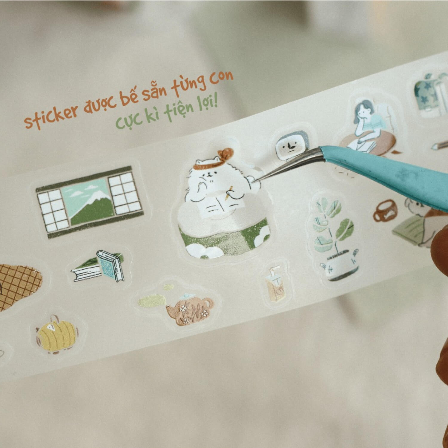 Teayou Kiss-Cut PET Tape – Uchi no Wanchan