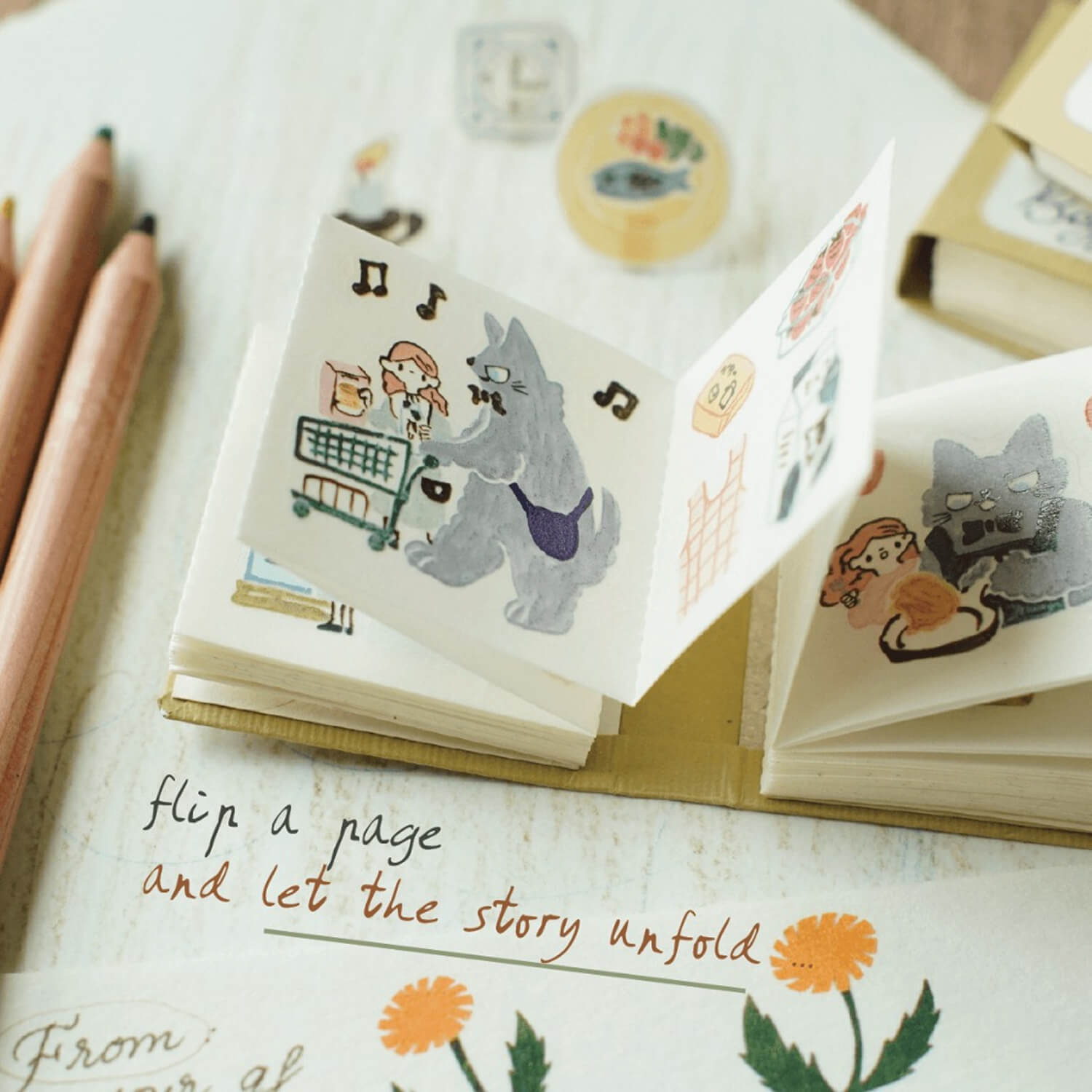 Teayou Kiss-Cut Sticker Book – Neko Boyfriend Vol. 1