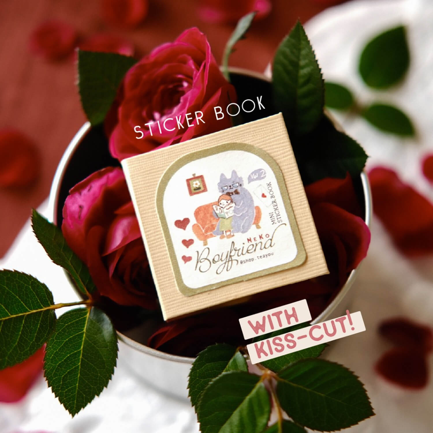 Teayou Kiss-Cut Sticker Book – Neko Boyfriend Vol. 2
