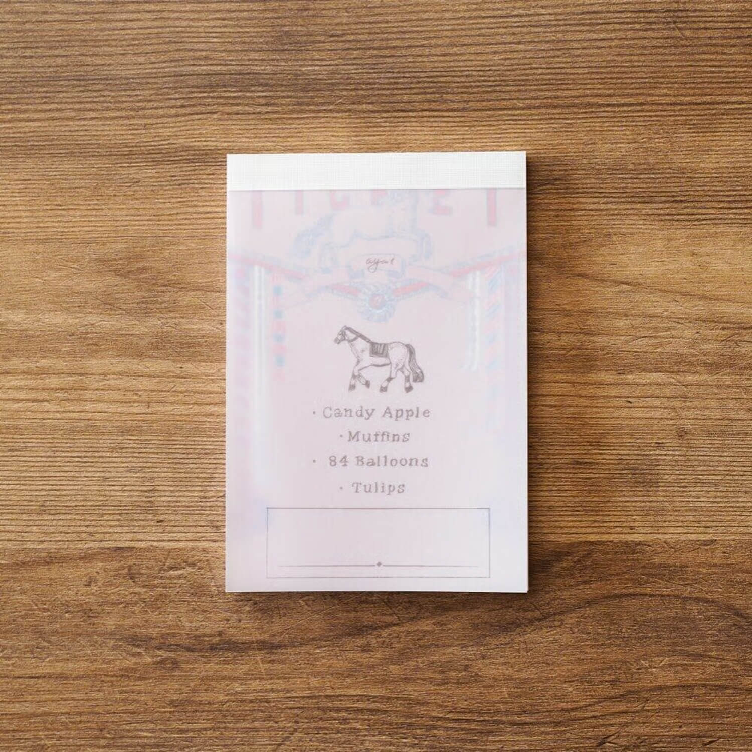 Tegamisha x Aya Inoue Memo Pad – Horse