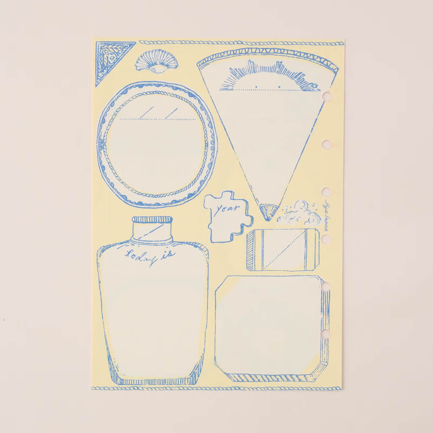 Tegamisha x Aya Inoue Mini Binder Free Diary Refill – TODAY is
