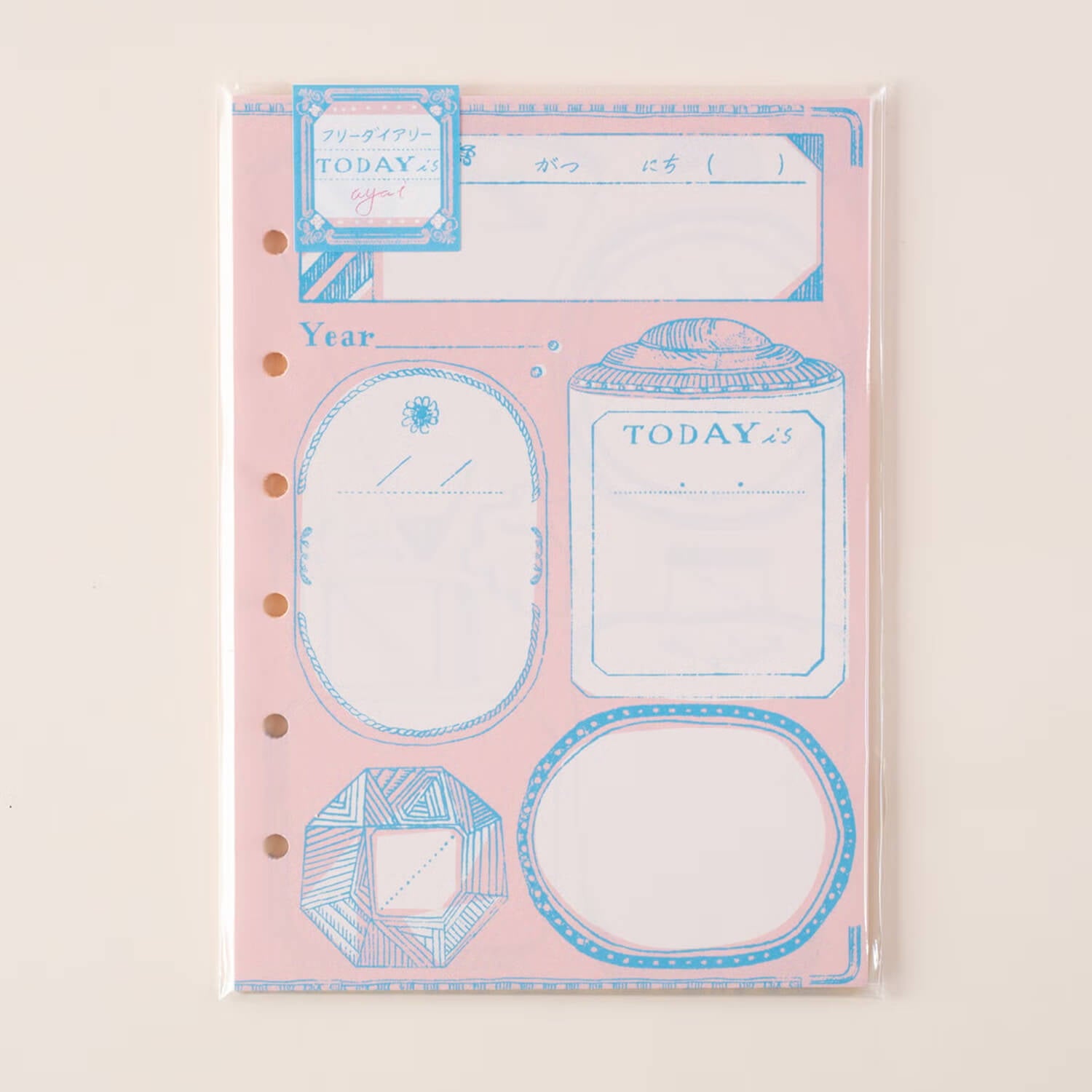 Tegamisha x Aya Inoue Mini Binder Free Diary Refill – TODAY is