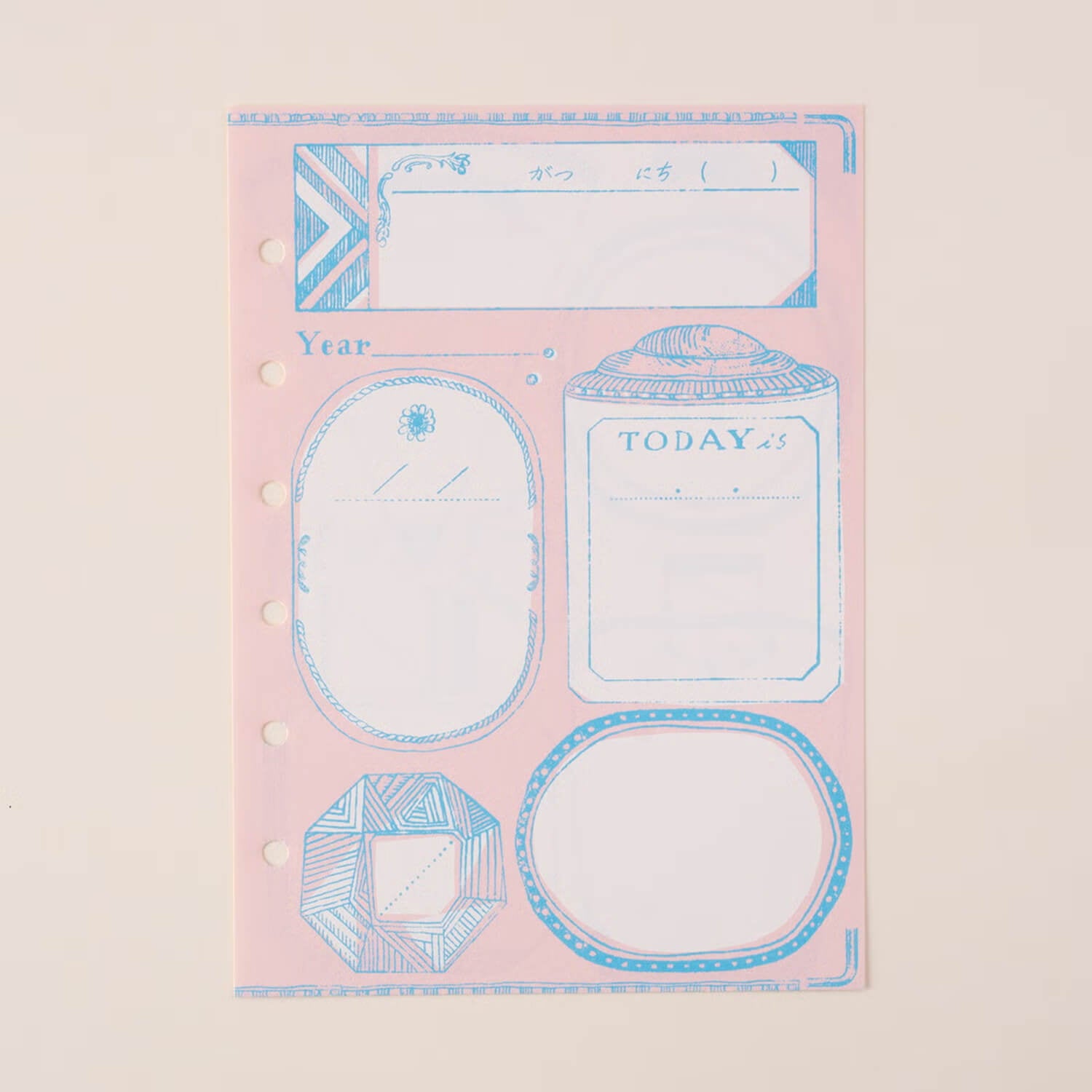 Tegamisha x Aya Inoue Mini Binder Free Diary Refill – TODAY is