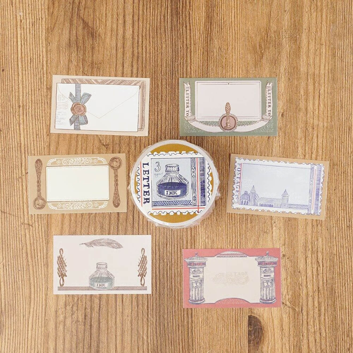 Tegamisha x Aya Inoue Square Roll Sticky Notes Sample Set