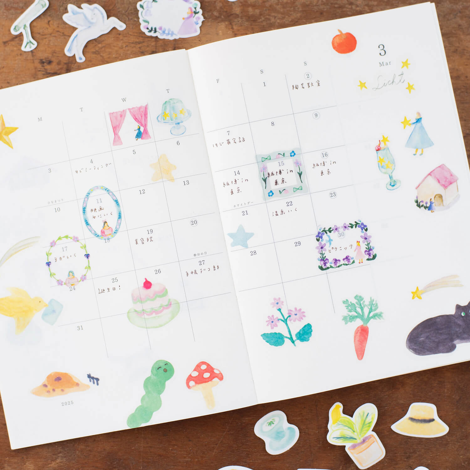 Tegamisha x Eunji Ryu Flake Stickers – Rhythm and Drawing