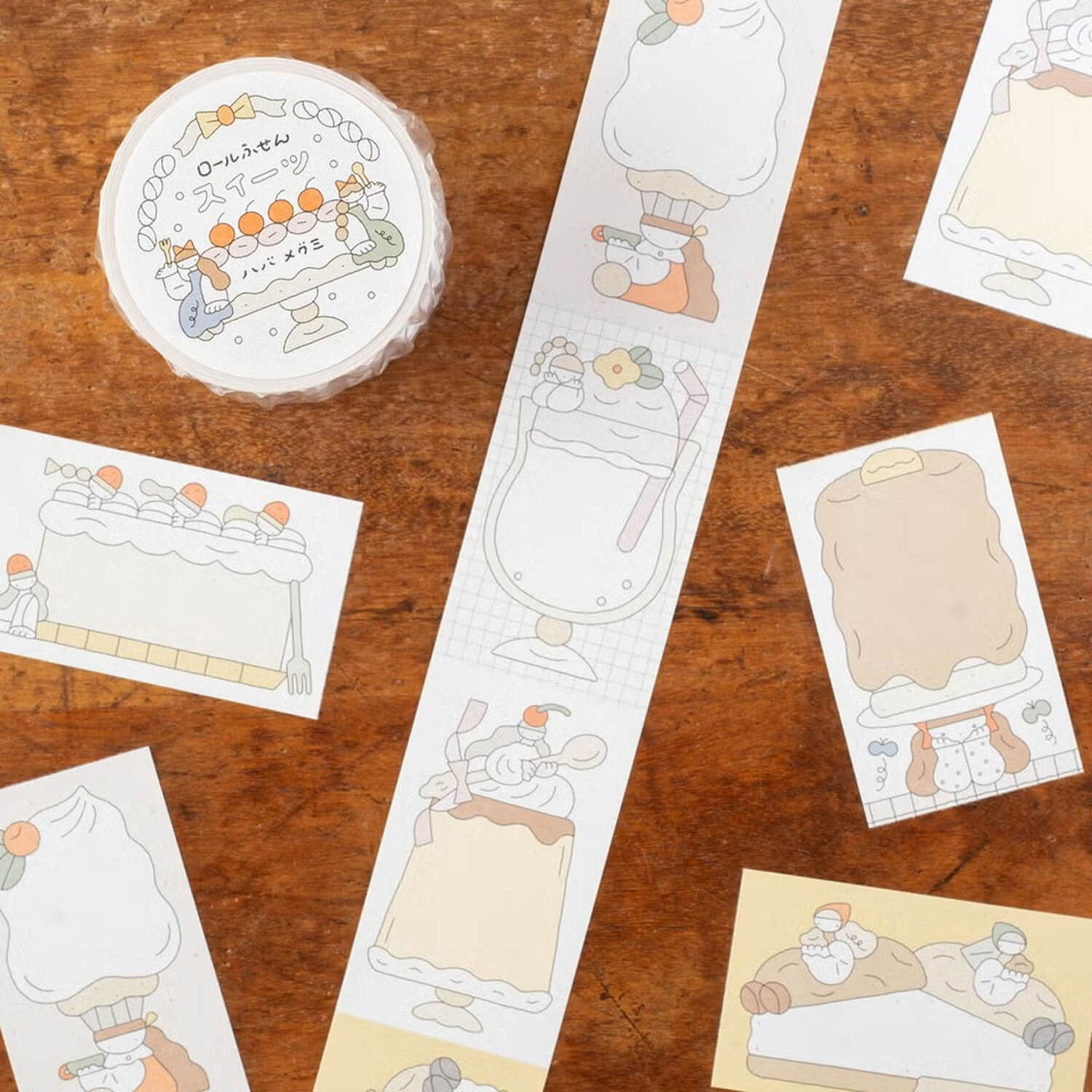 Tegamisha x Habamegumi Roll Sticky Notes – Sweets