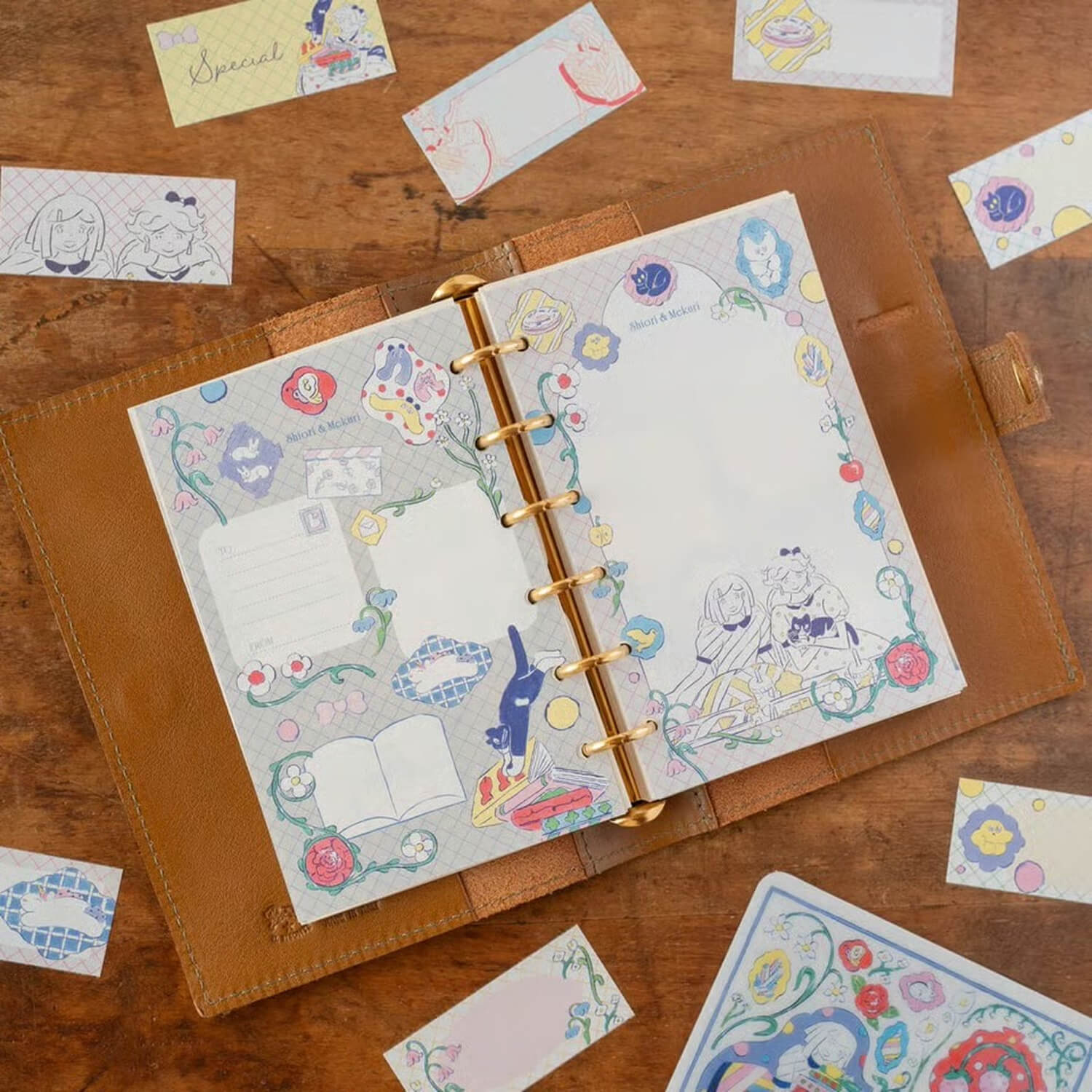 Tegamisha x Heisuke Kitazawa Pocket Memo – Shiori and Mekuri