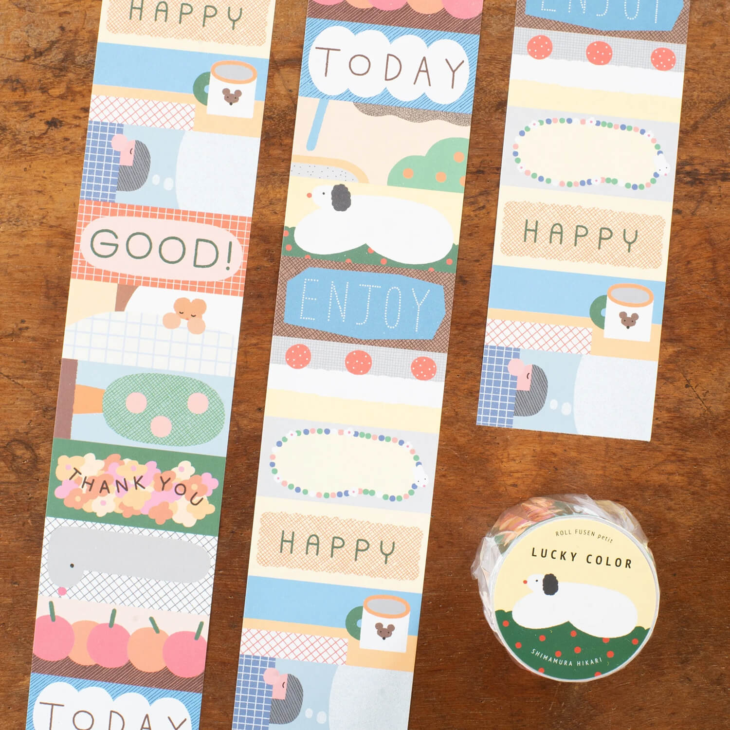 Tegamisha x Hikari Shimamura Roll Sticky Notes Petit – LUCKY COLOR