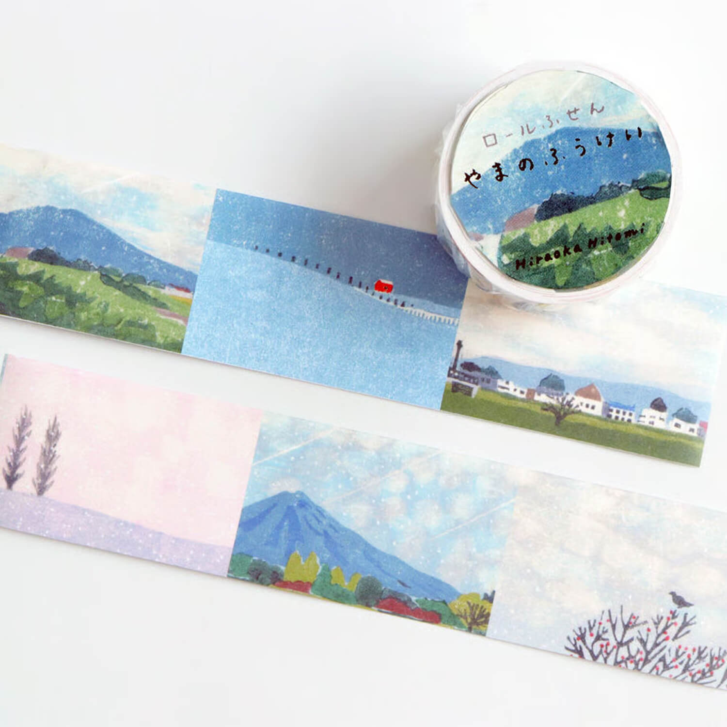 Tegamisha x Hitomi Hiraoka Roll Sticky Notes – Mountain Scenery