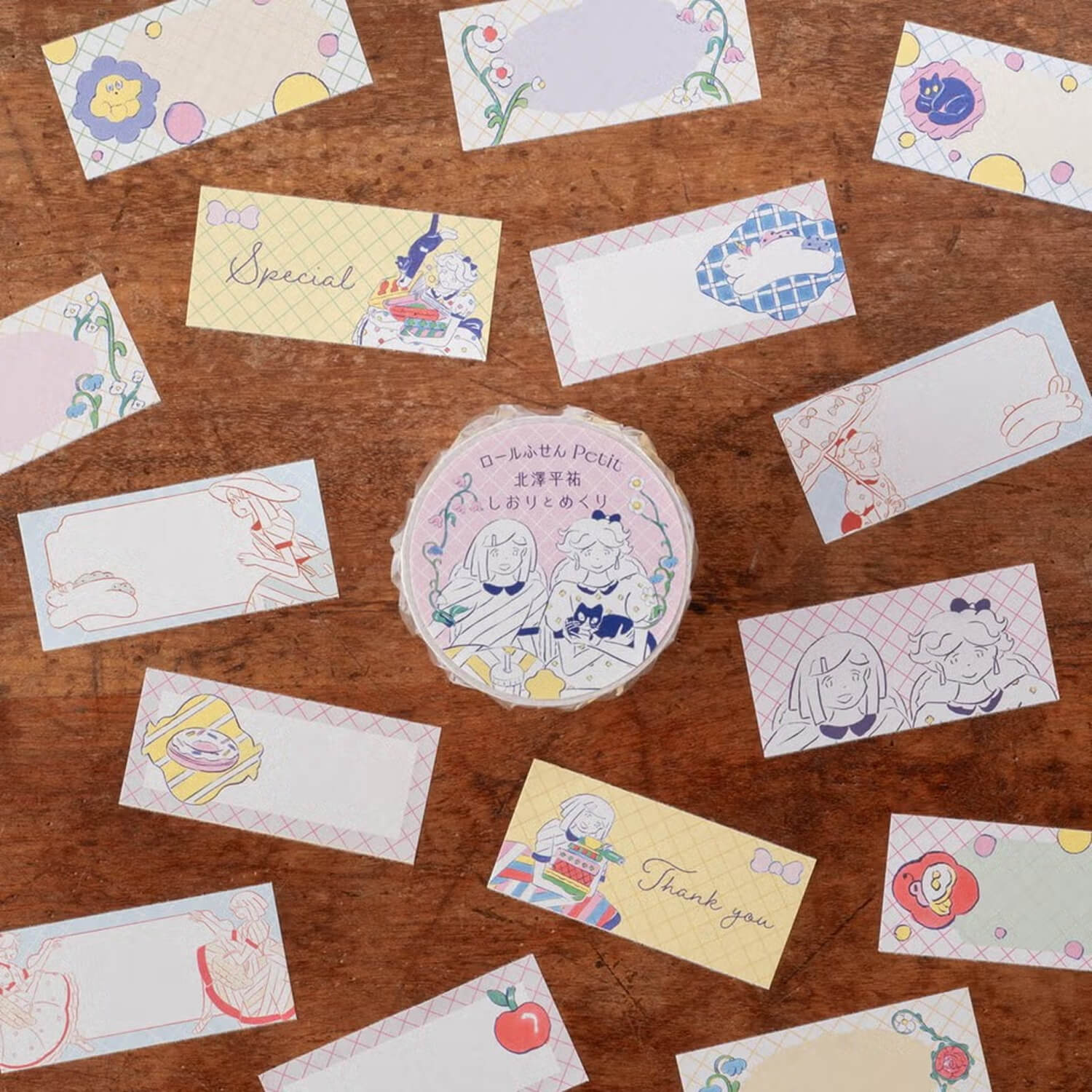 Tegamisha x Kitazawa Heisuke Roll Sticky Notes Petit – Shiori and ...