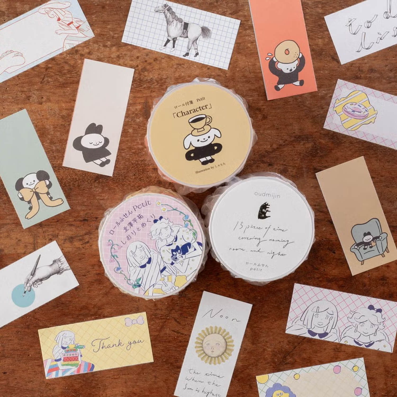 Tegamisha x Kitazawa Heisuke Roll Sticky Notes Petit – Shiori and ...