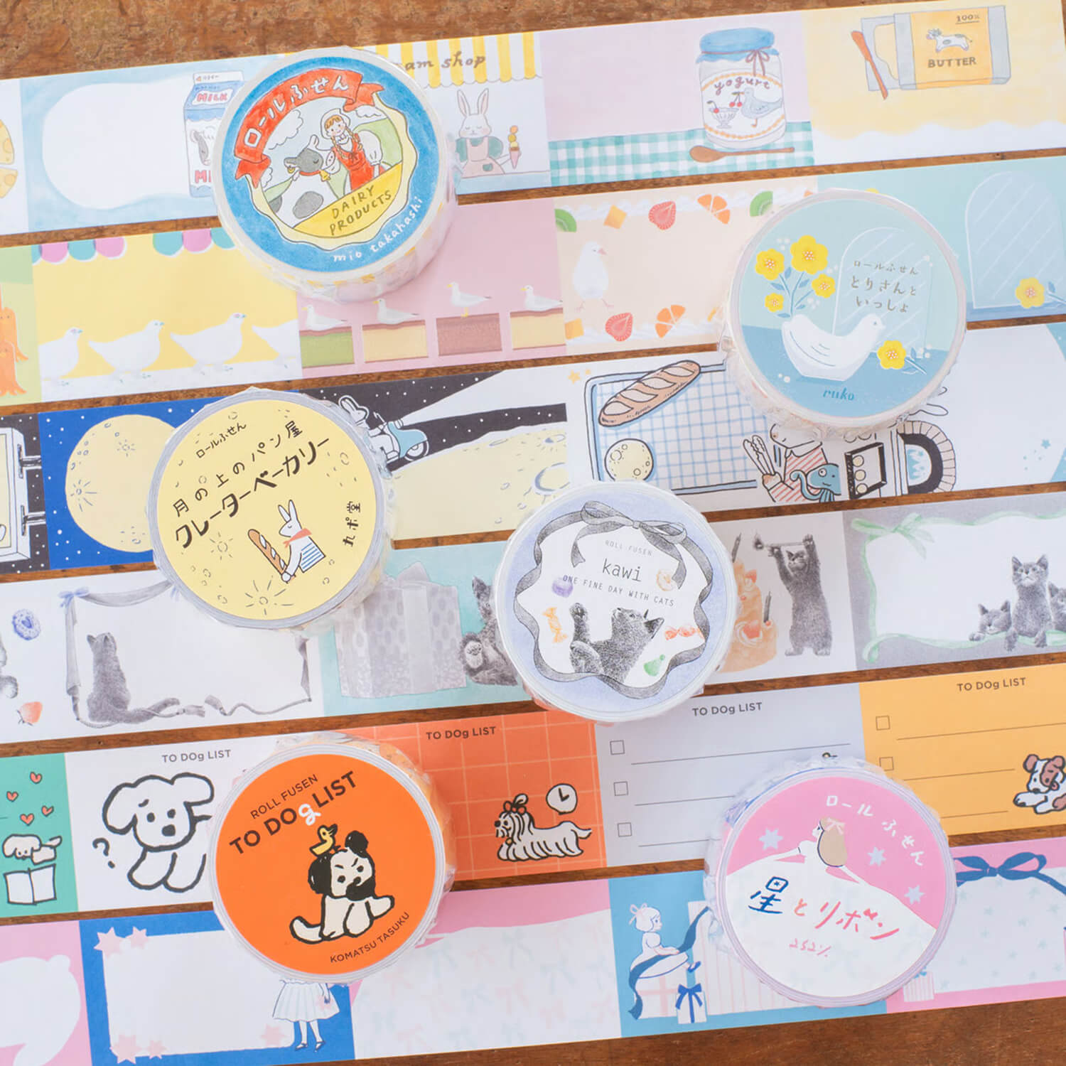 Tegamisha x Kyupodo Roll Sticky Notes – Moon Bakery