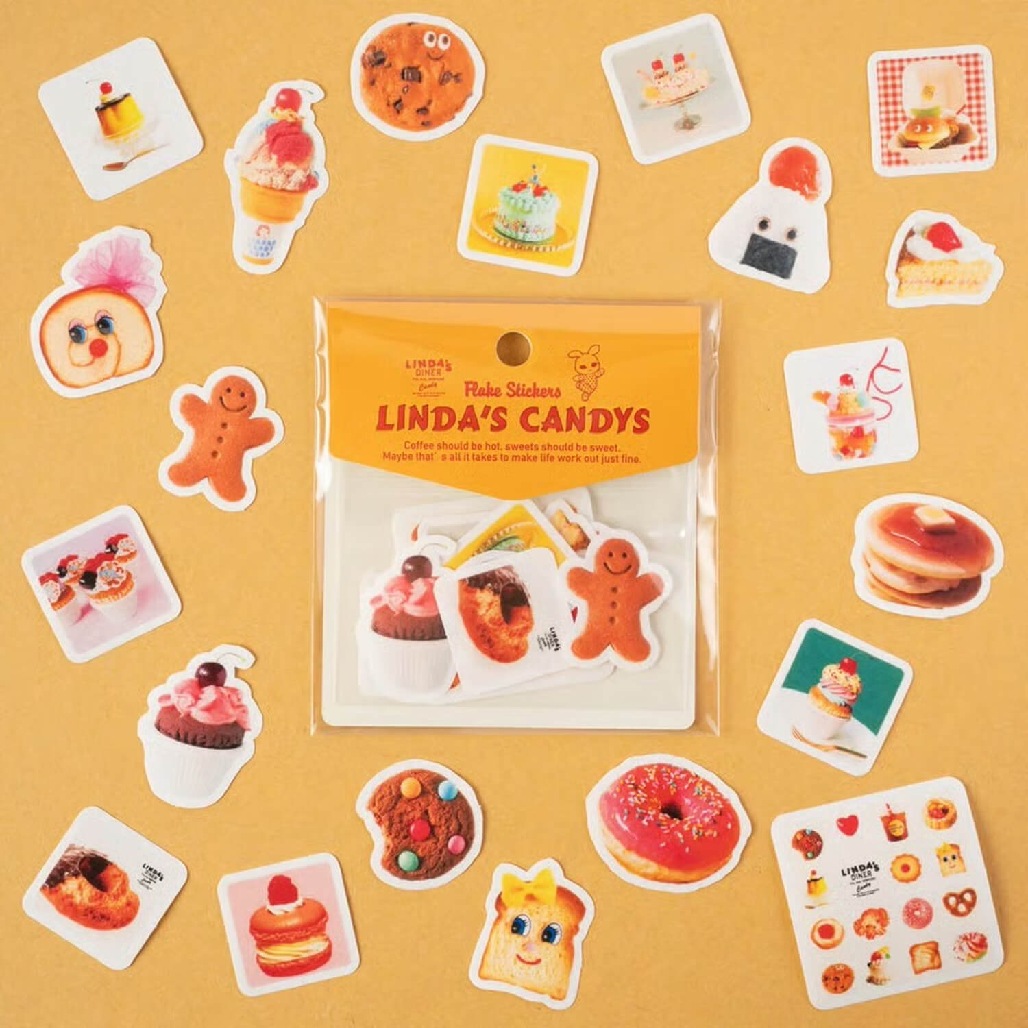 Tegamisha x LINDA TOKYO Flake Stickers – LINDA’S CANDYS