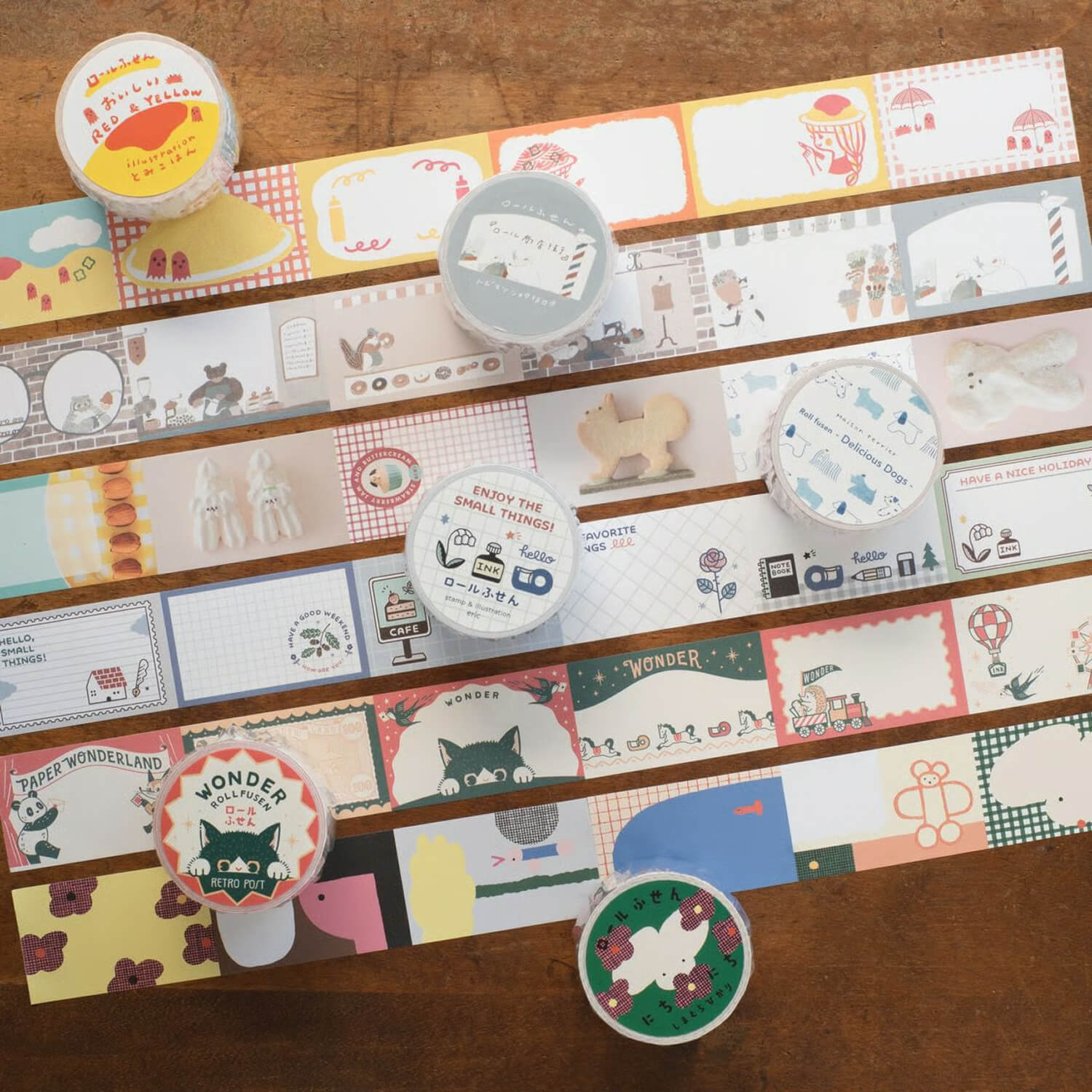 Tegamisha x Maison terrier Roll Sticky Notes – Sweets Dogs
