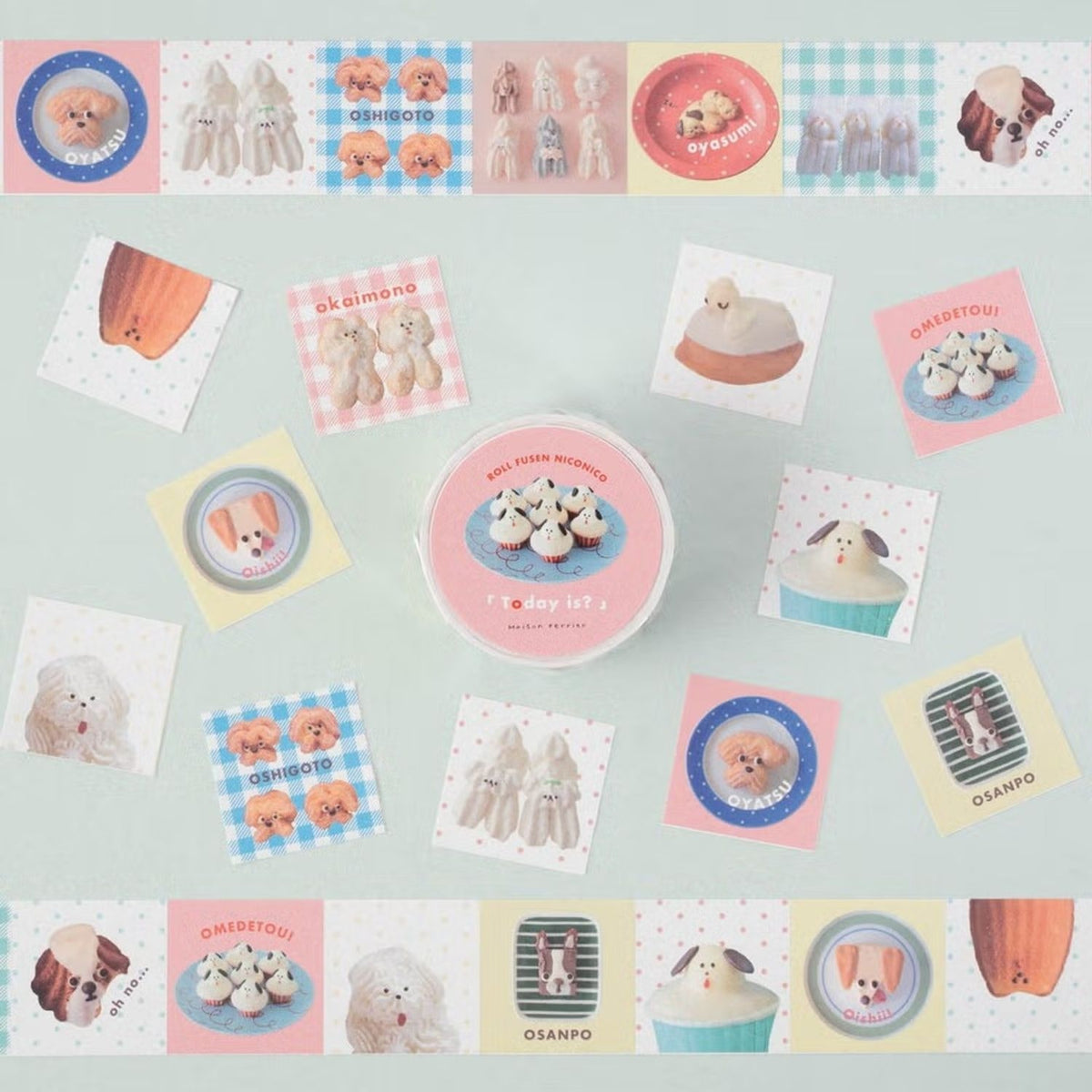 Tegamisha x Maison terrier Roll Sticky Notes – Today is?