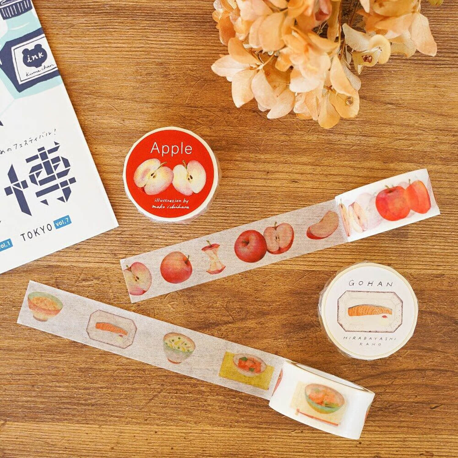 Tegamisha x Mako Ichihara Masking Tape – Apple