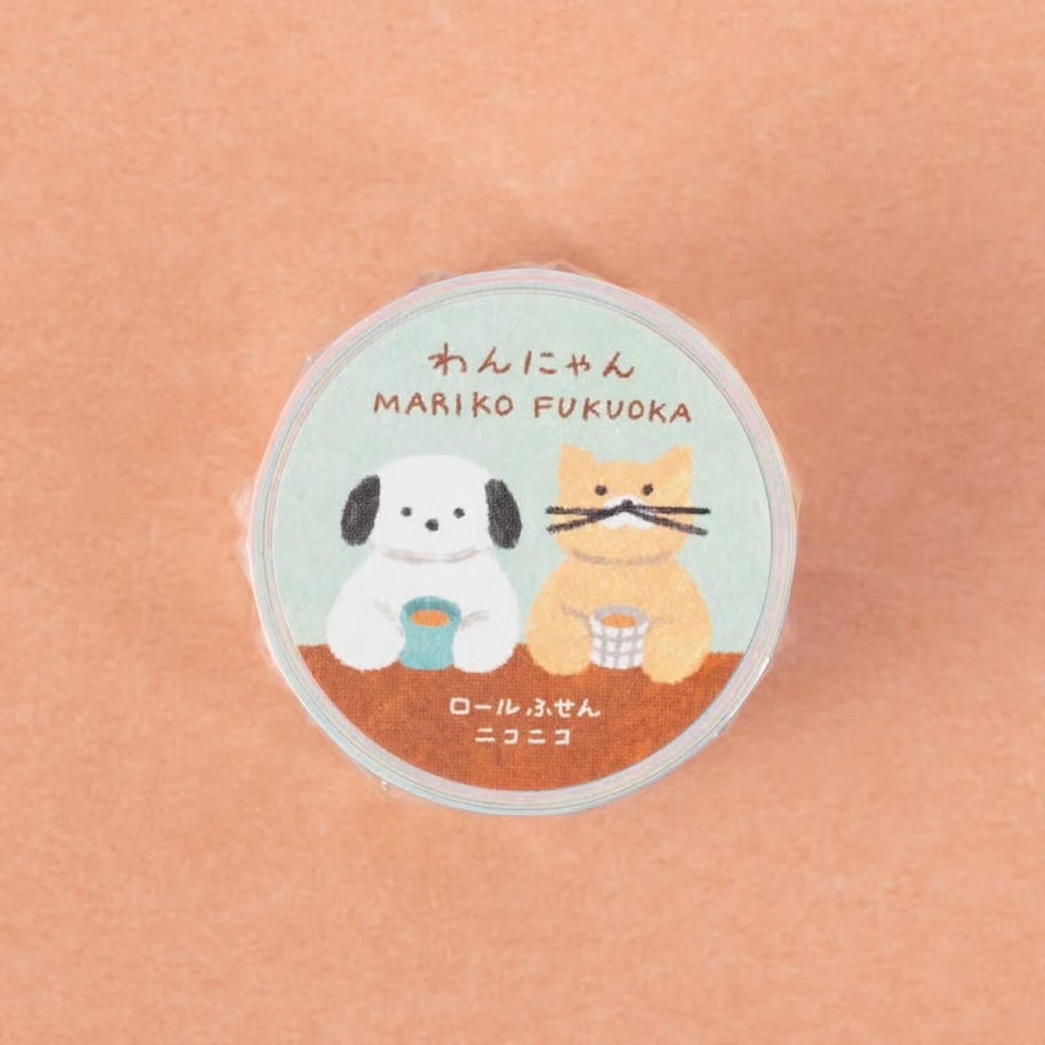 Tegamisha x Mariko Fukuoka Nico Nico Roll Sticky Notes – Dogs and Cats