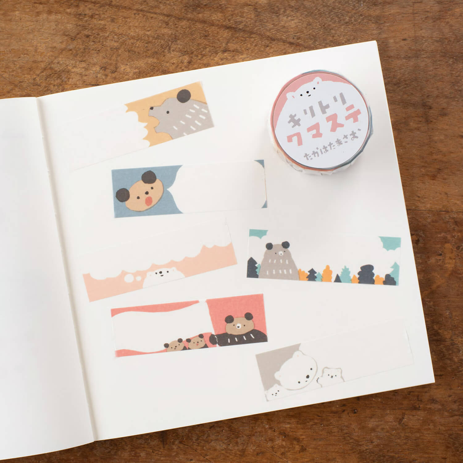 Tegamisha x Masao Takahata Kiritori Masking Tape – Kiritori Bear Tape