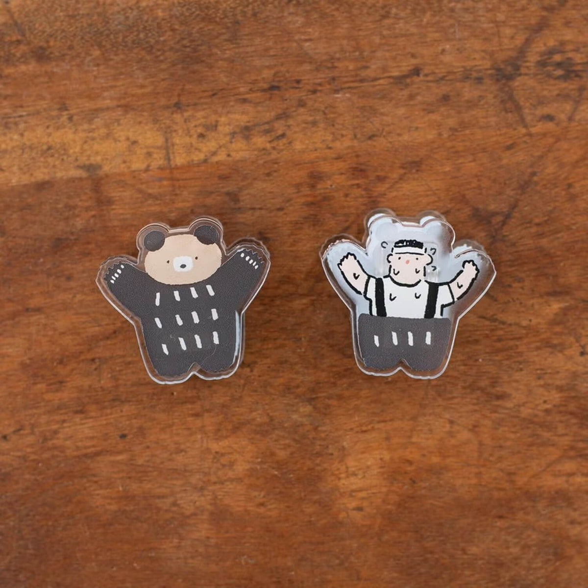 Tegamisha x Masao Takahata Reversible Acrylic Clip – Costume Uncle Clip