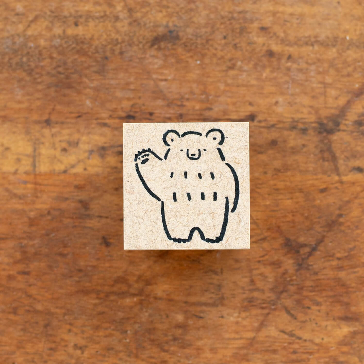 Tegamisha x Masao Takahata Stamp – Waving Bear