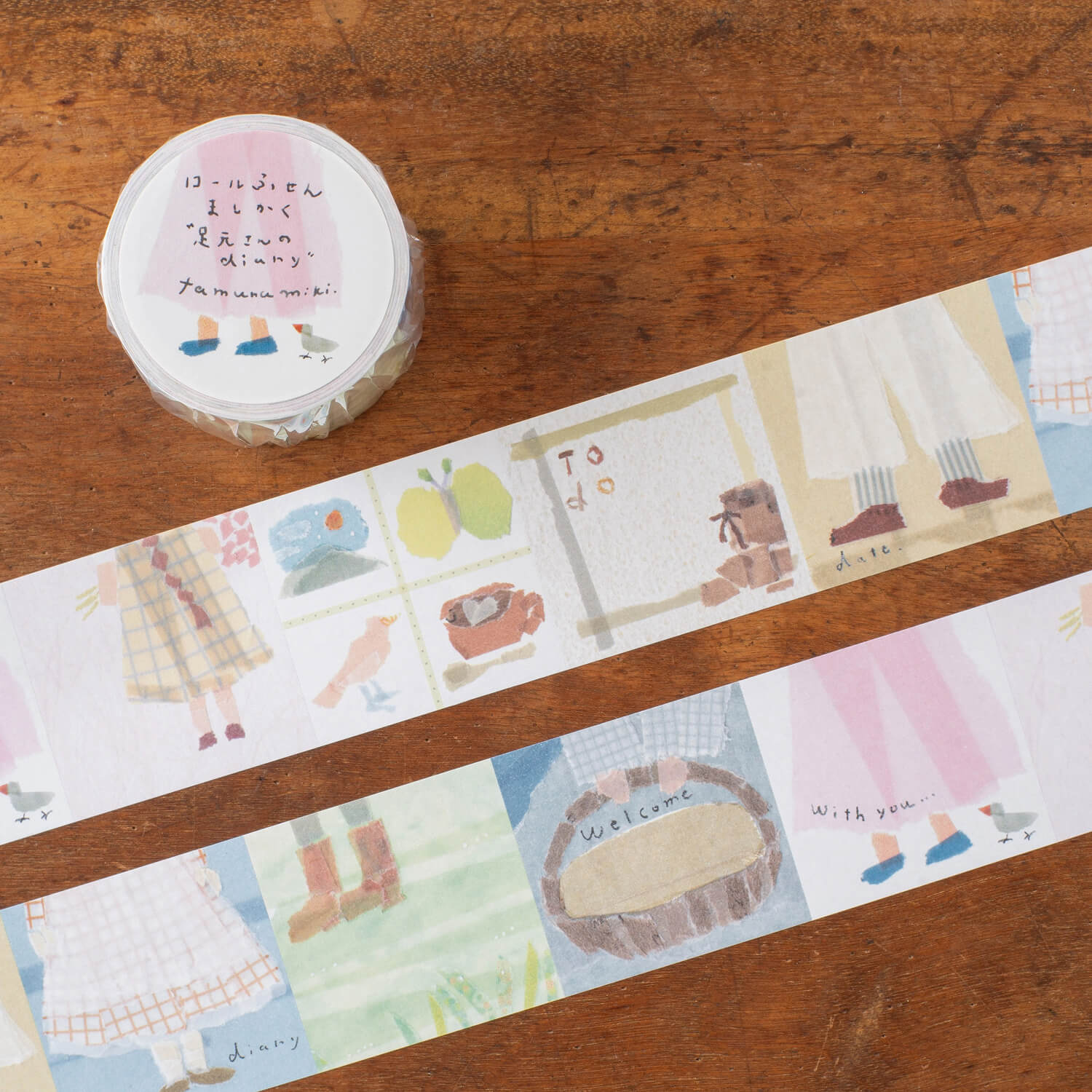 Tegamisha x Miki Tamura Square Roll Sticky Notes – Ashimoto-san’s Diary