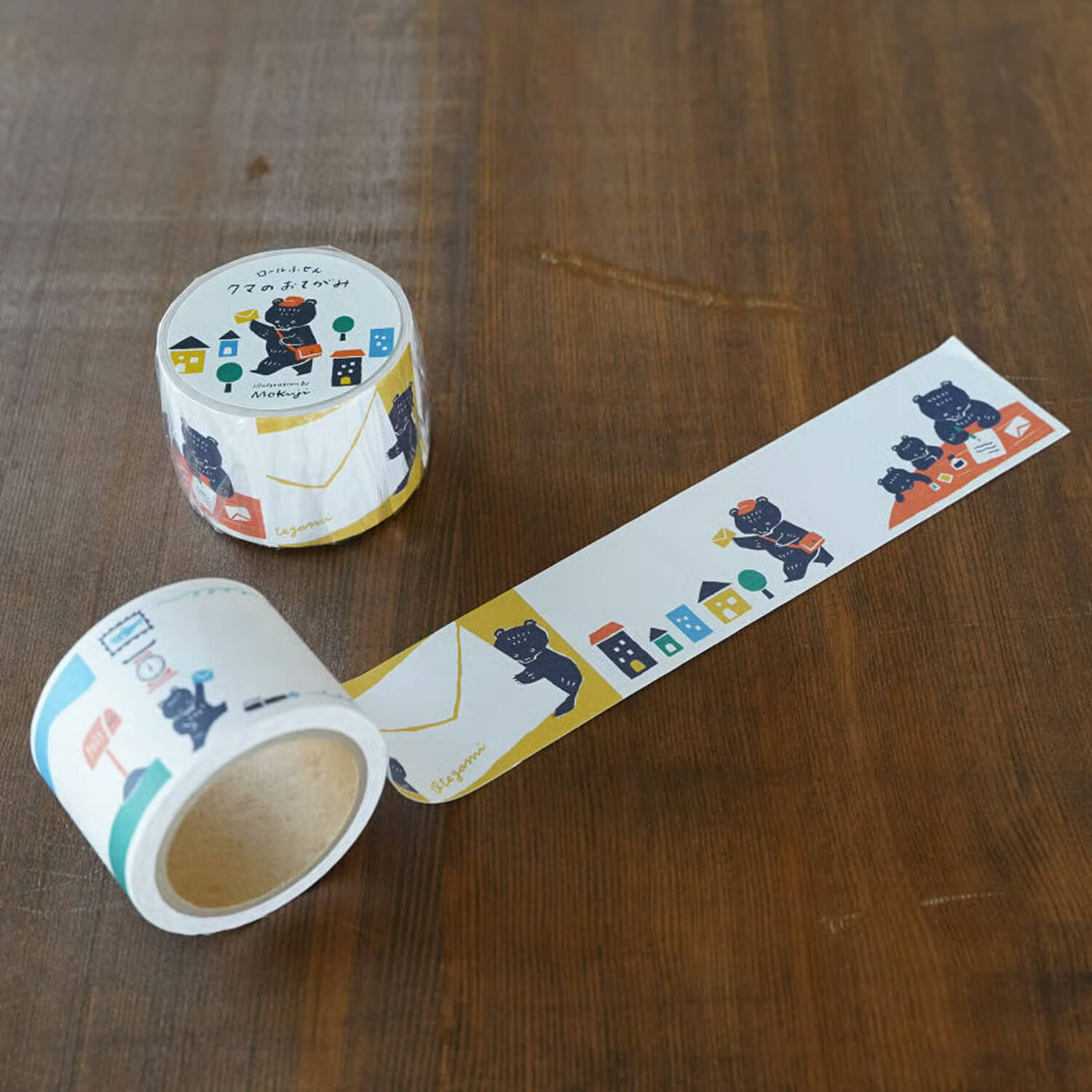 Tegamisha x Mokuji Roll Sticky Notes – Bear's Letter