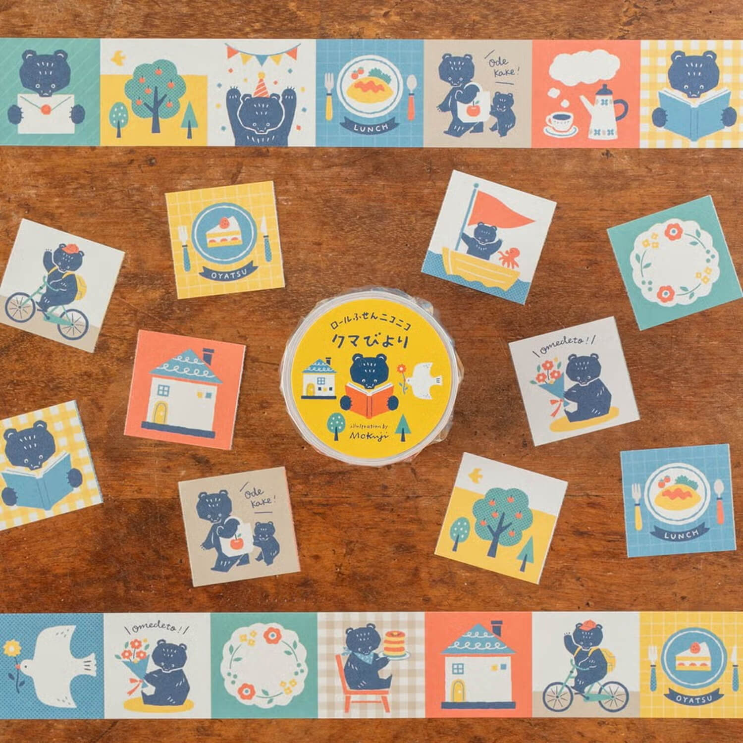 Tegamisha x Mokuji Roll Sticky Notes – Kuma Biyori