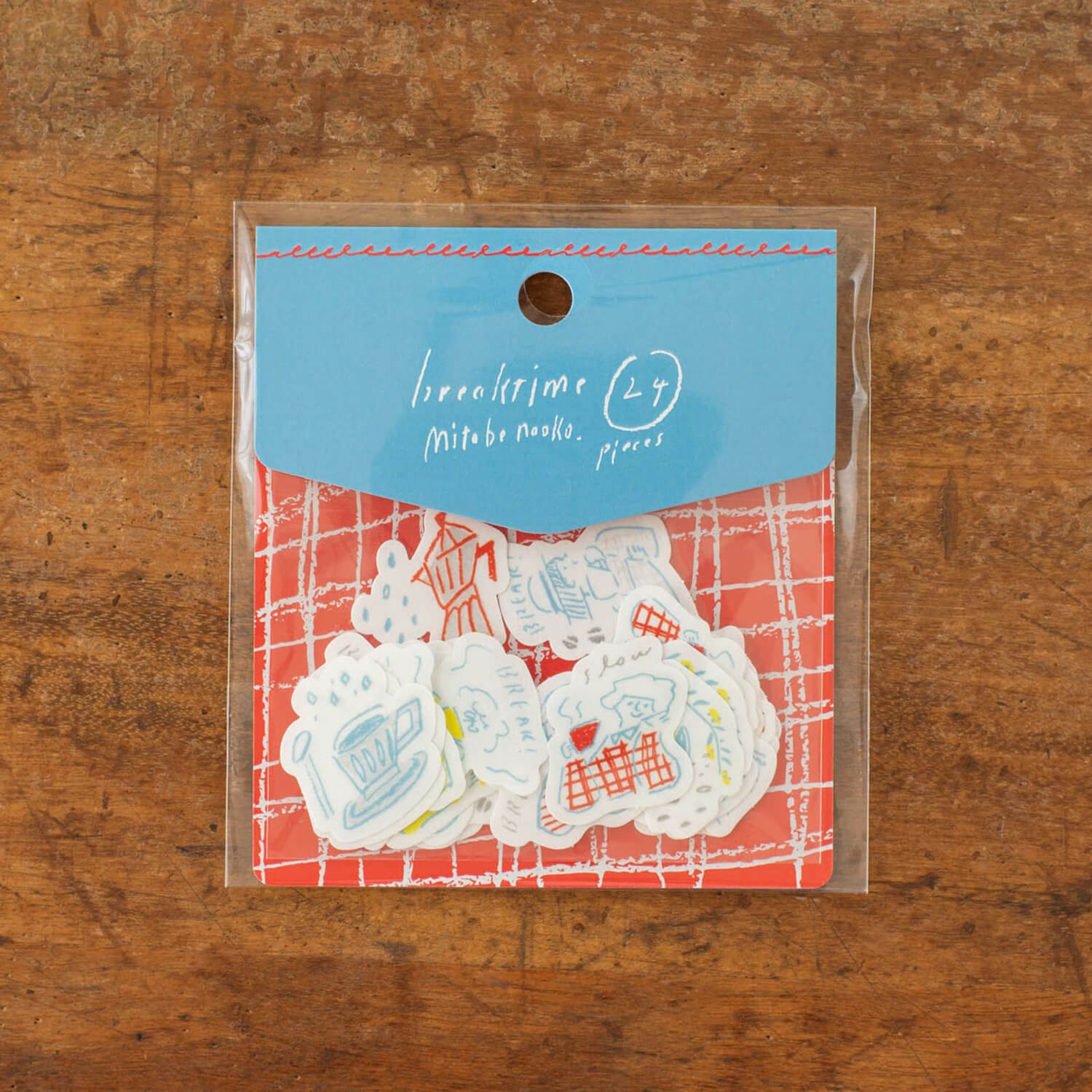 Tegamisha x Naoko Mitobe Flake Stickers – Break Time