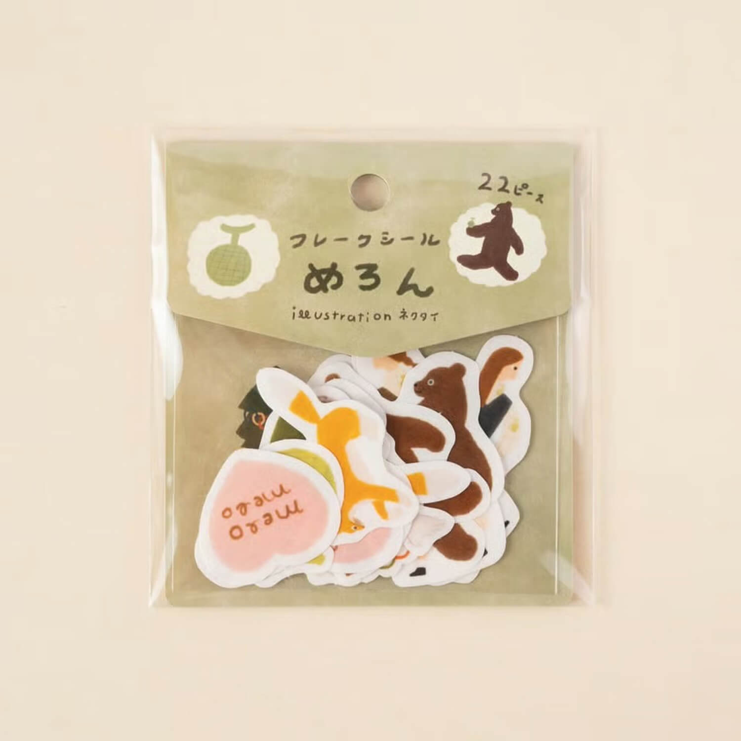 Tegamisha x Necktie Flake Stickers – Melon