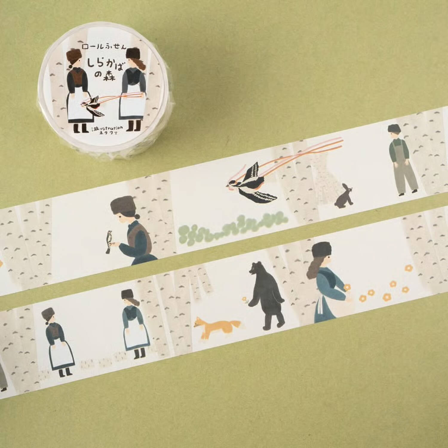 Tegamisha x Necktie Roll Sticky Notes – Birch Forest