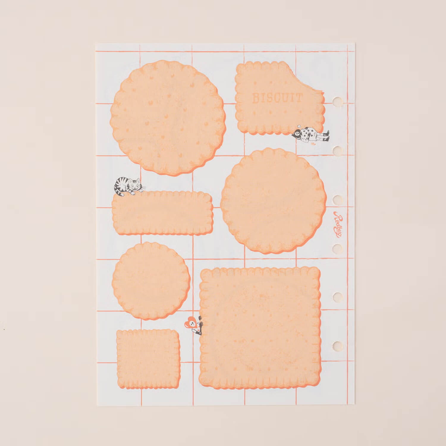 Tegamisha x Redbug Binder Memo Refill – Plate &amp; Biscuit