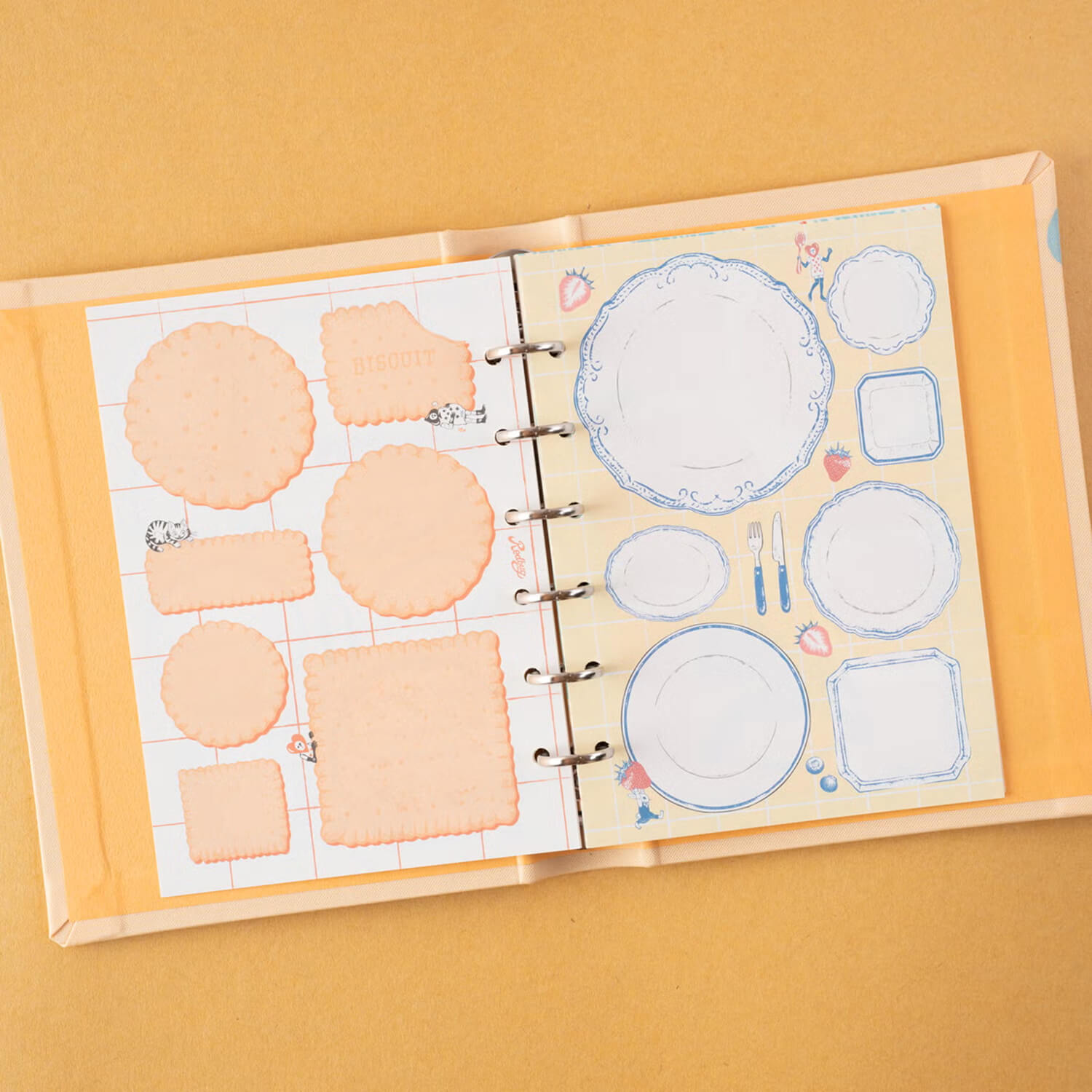 Tegamisha x Redbug Binder Memo Refill – Plate &amp; Biscuit