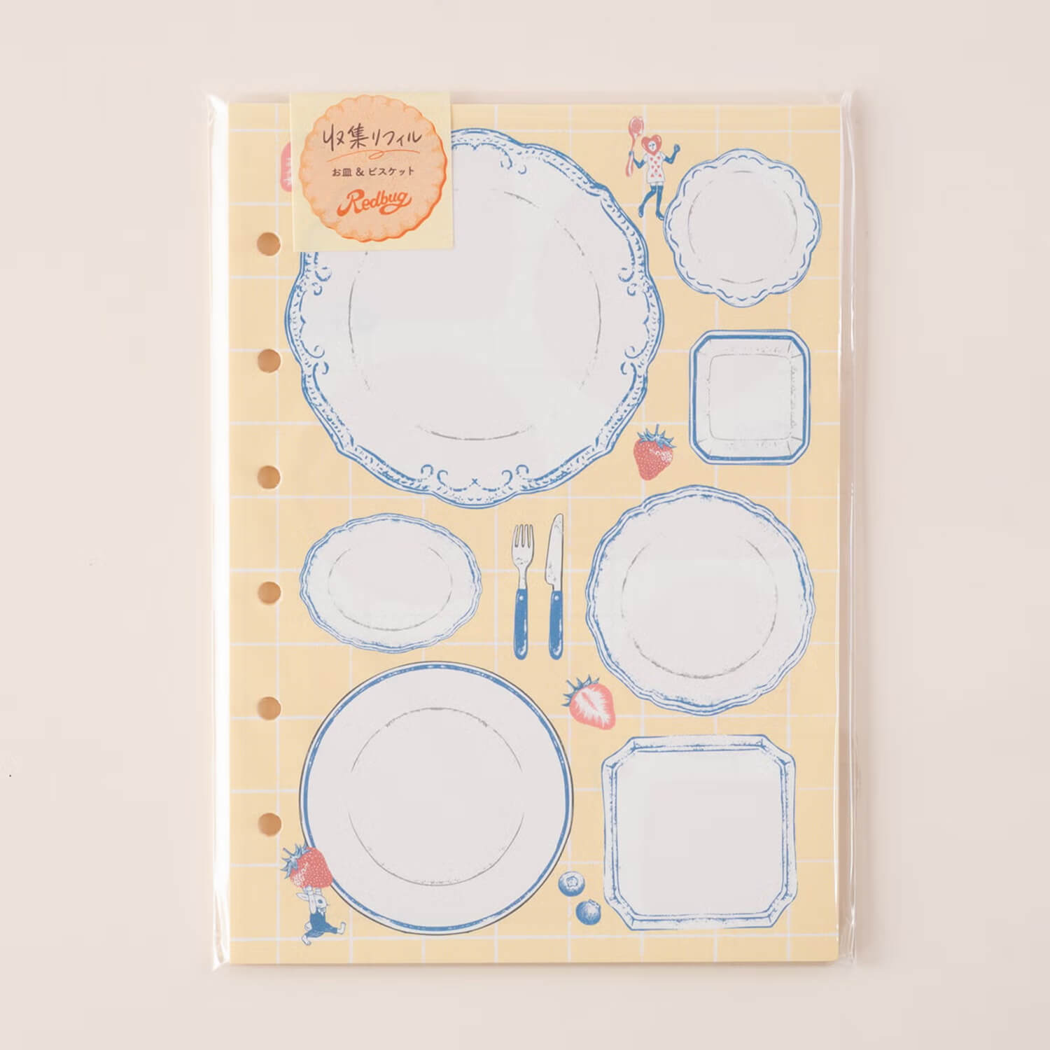 Tegamisha x Redbug Binder Memo Refill – Plate &amp; Biscuit