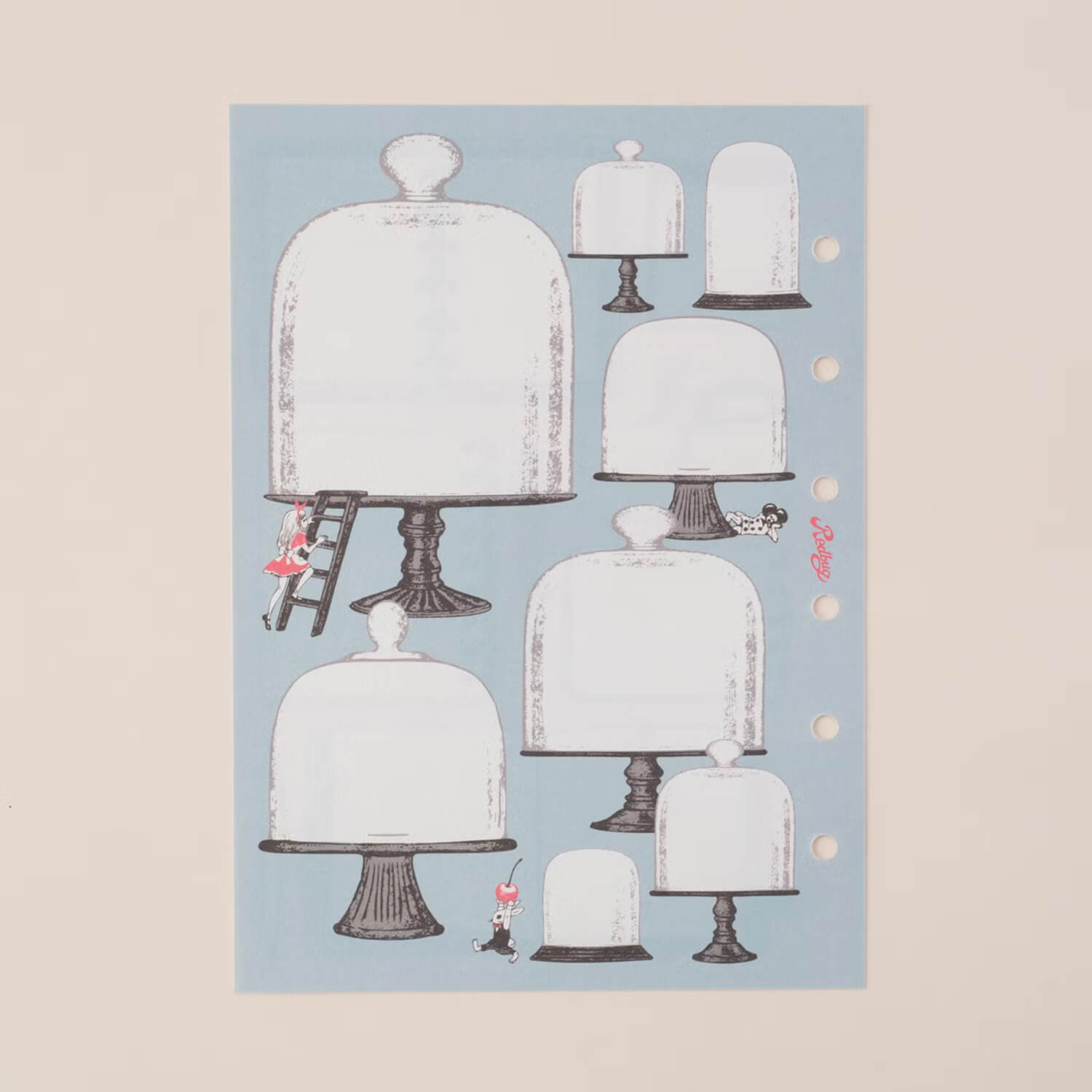 Tegamisha x Redbug Binder Memo Refill – Journal &amp; Glass Dome