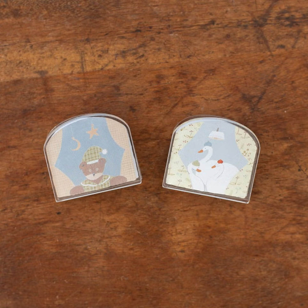 Tegamisha x Tobimatsu Shoichiro Reversible Acrylic Clip – Planner Viewed Through the Window