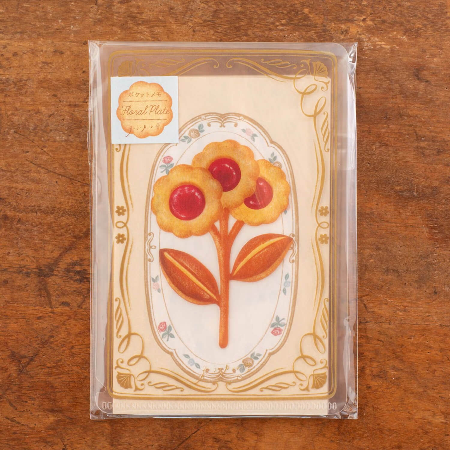 Tegamisha x à la car-do Pocket Memo – Floral Plate