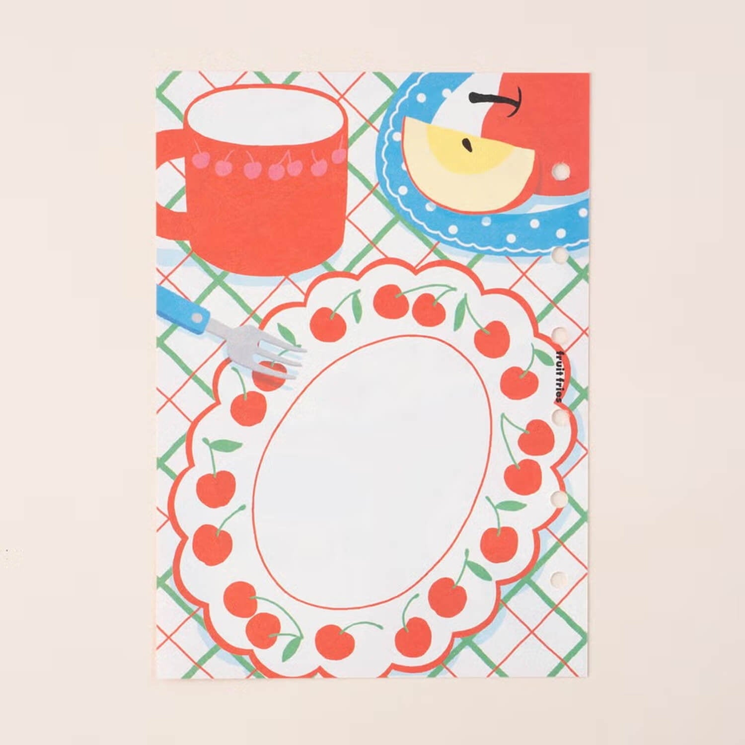 Tegamisha x fruit fries Binder Memo Refill – Fruity Tea Time