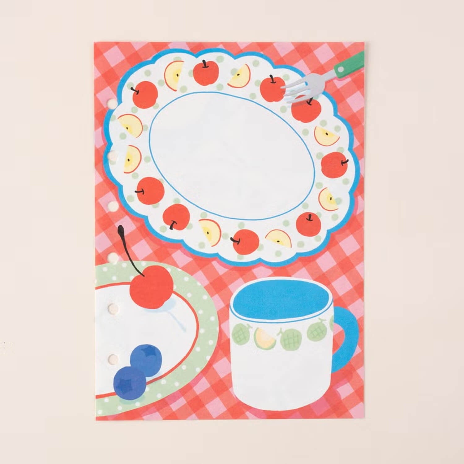 Tegamisha x fruit fries Binder Memo Refill – Fruity Tea Time